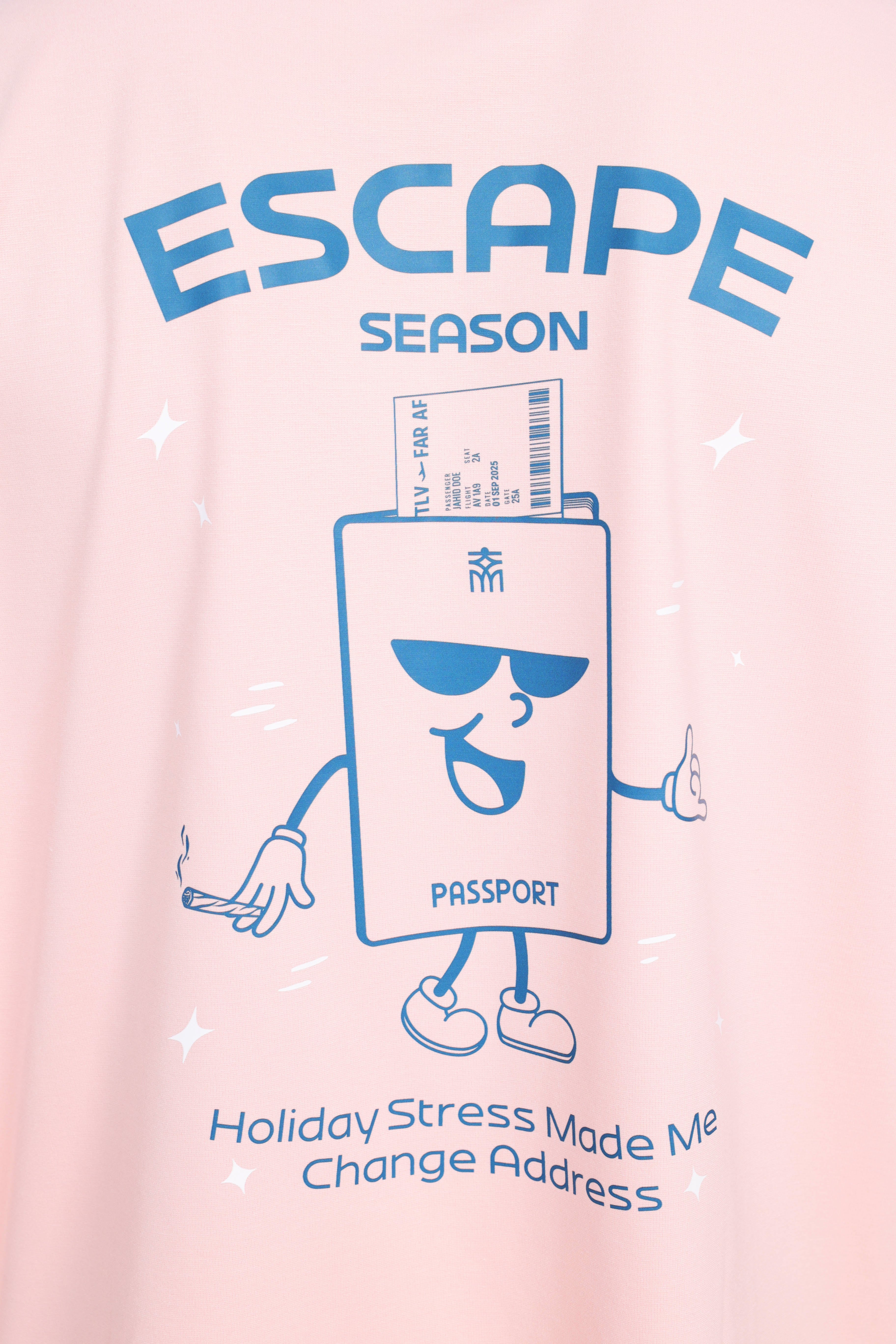 Pink Escape  Oversized T