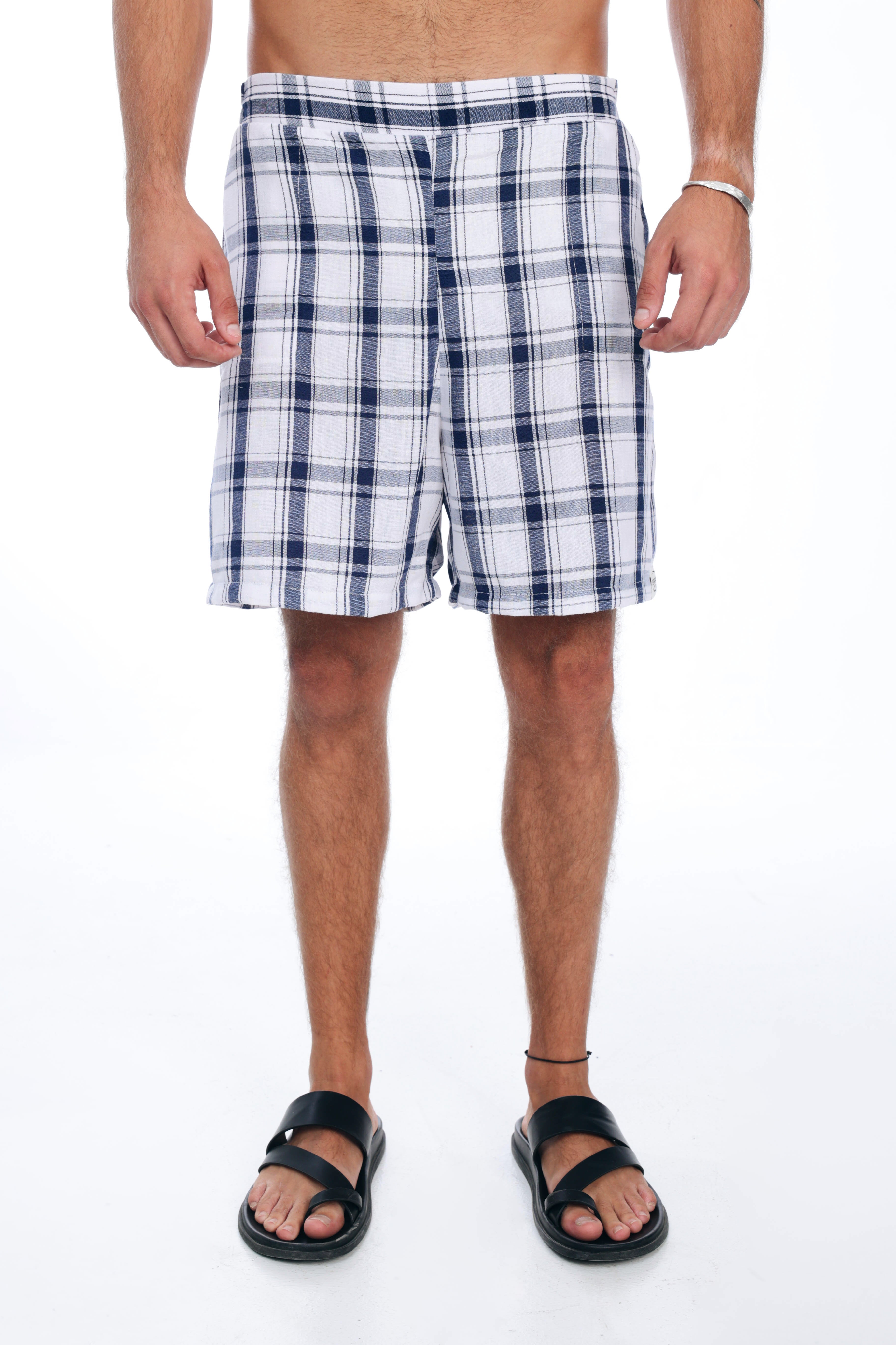 Blue Checks Short