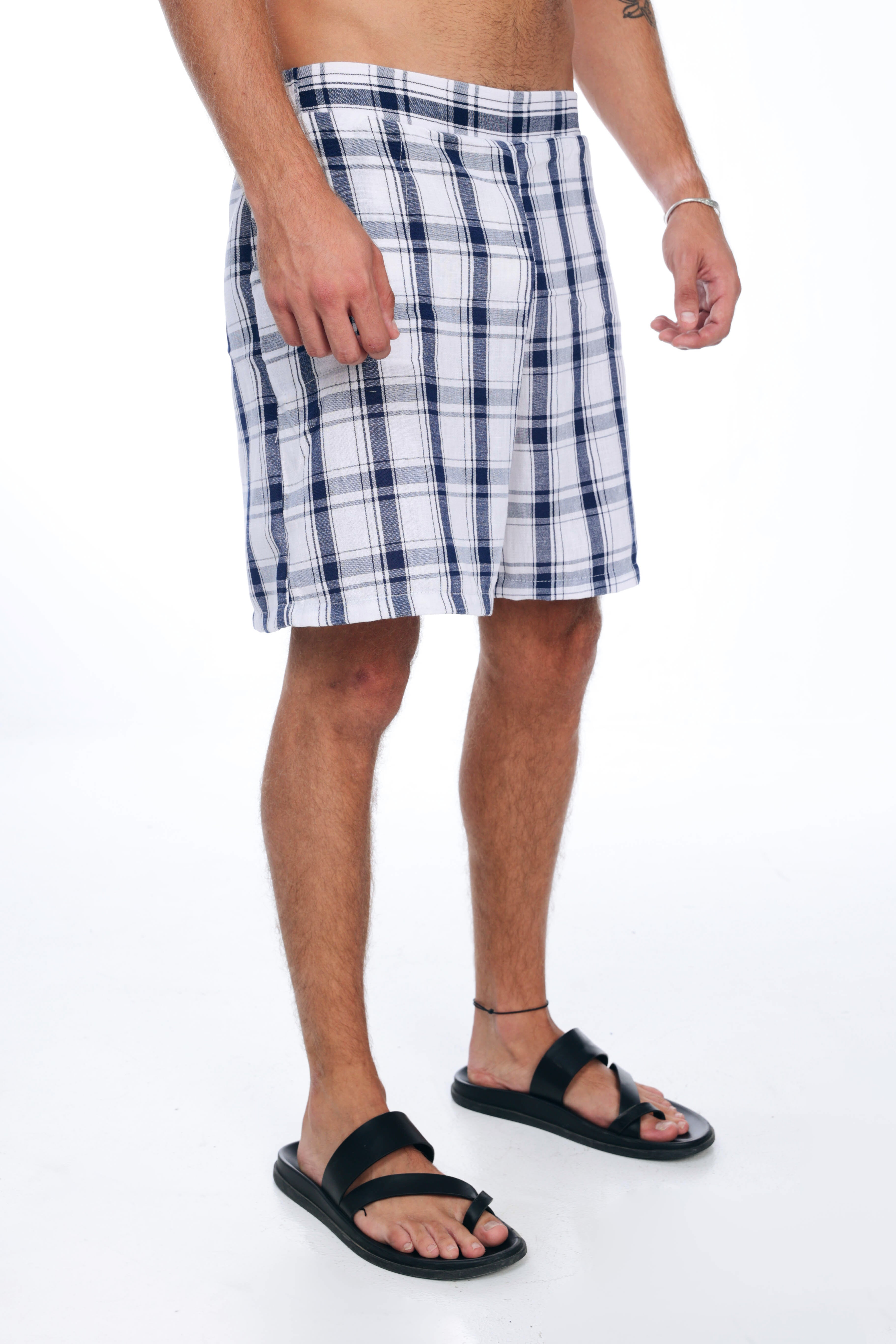 Blue Checks Short
