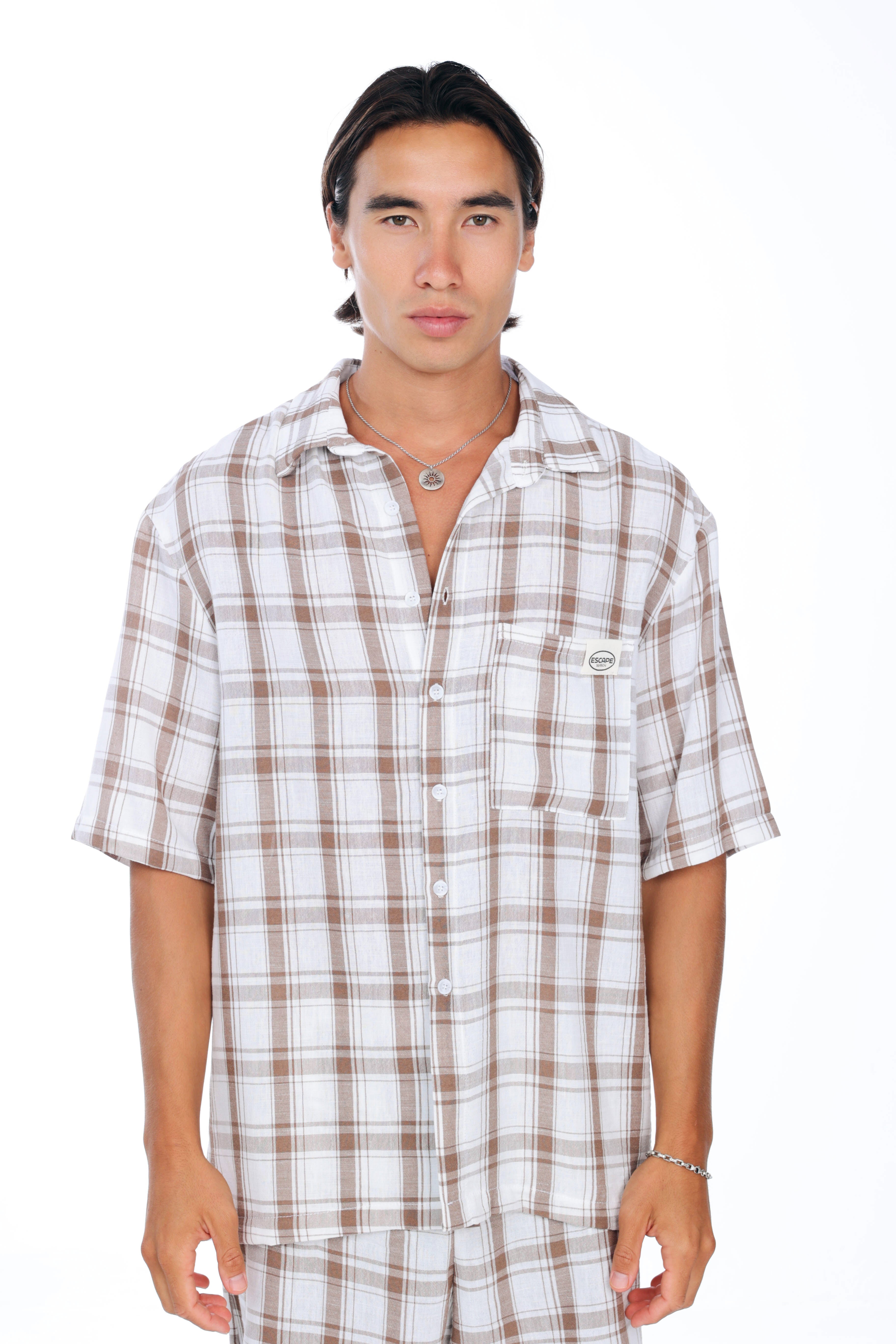 Brown Checks Shirt