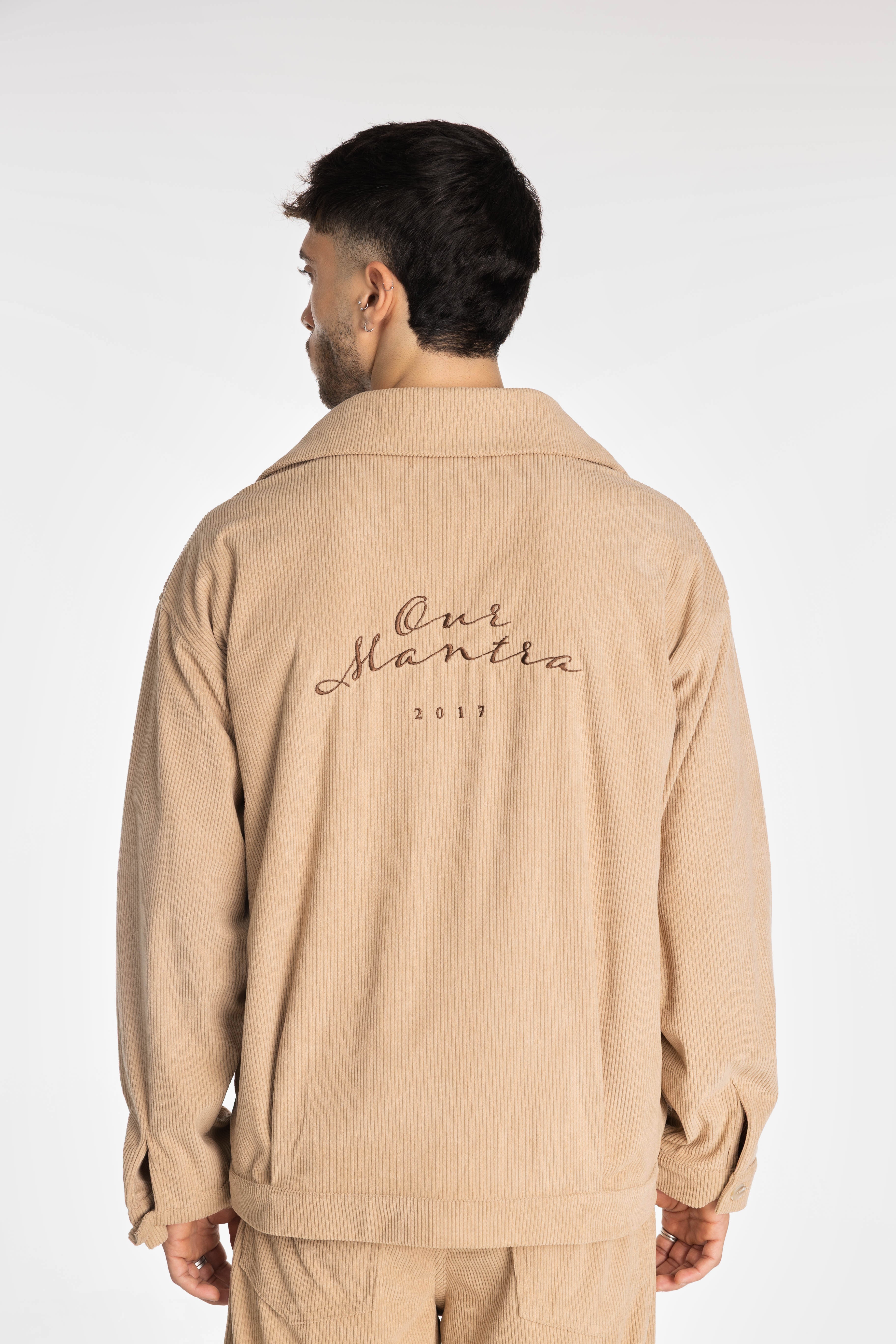 Camel Loose Corduroy Jacket