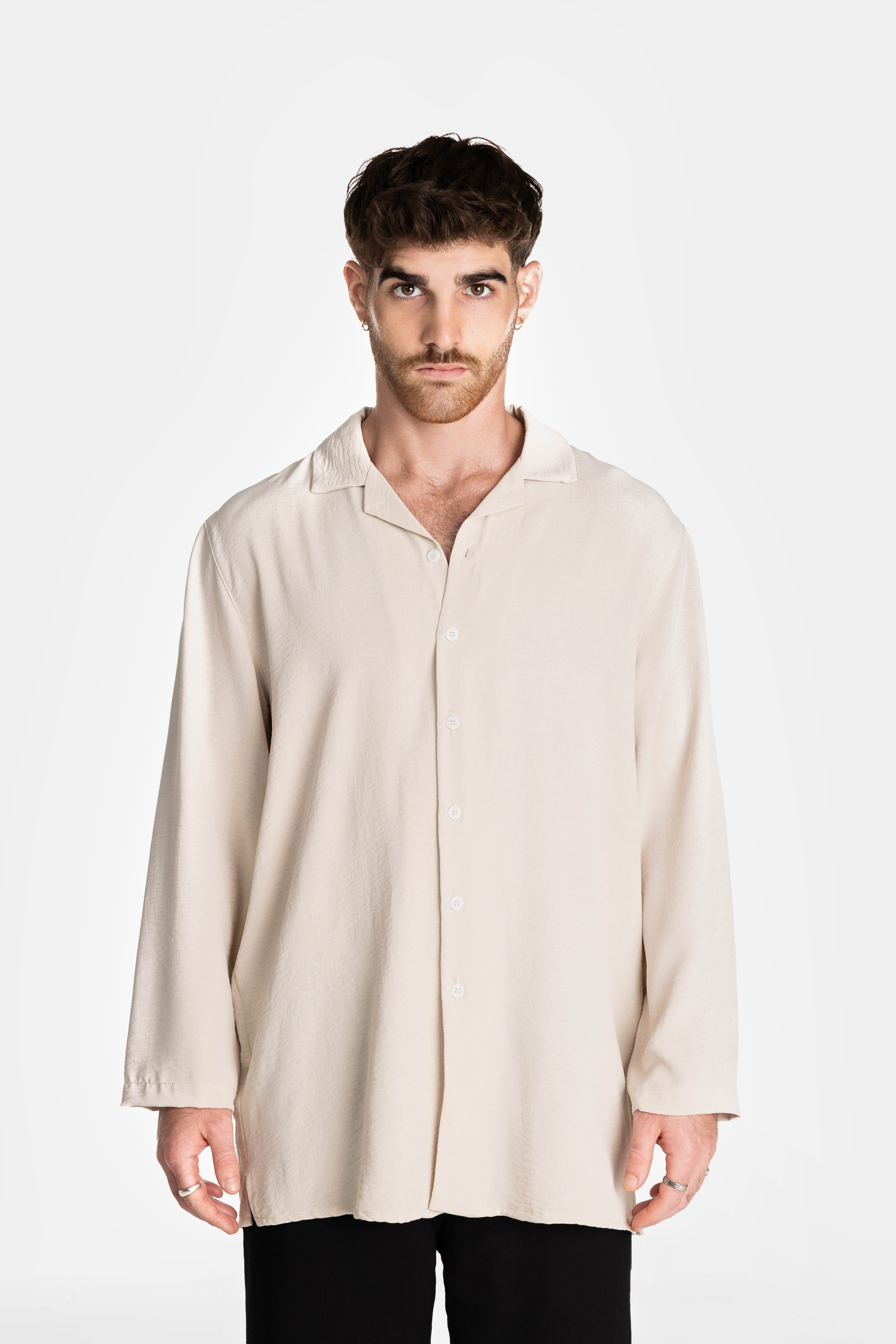 Cream Long Sleeve Shirt