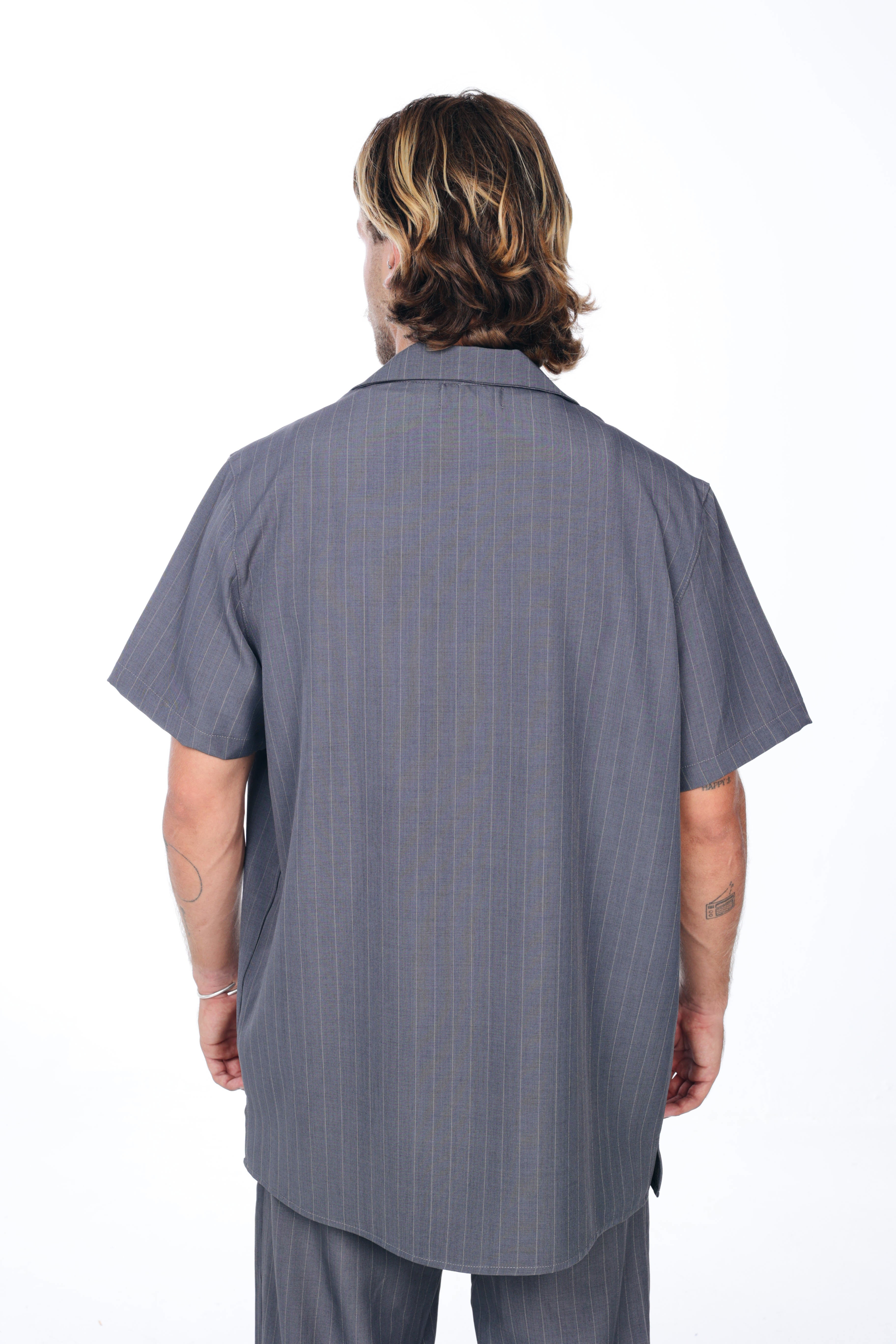 Stripes  Gray shirt