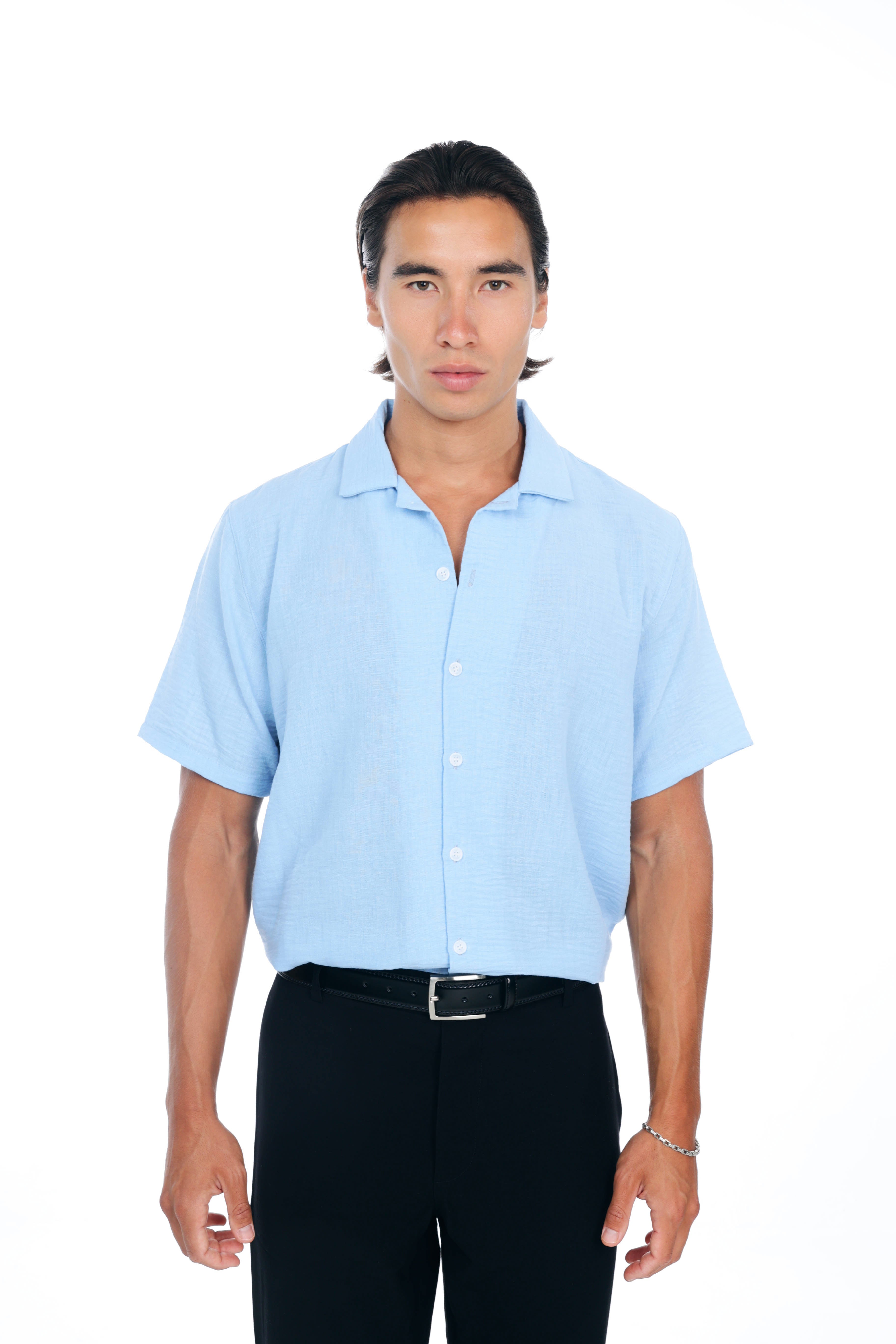 Blue Linen Shirt