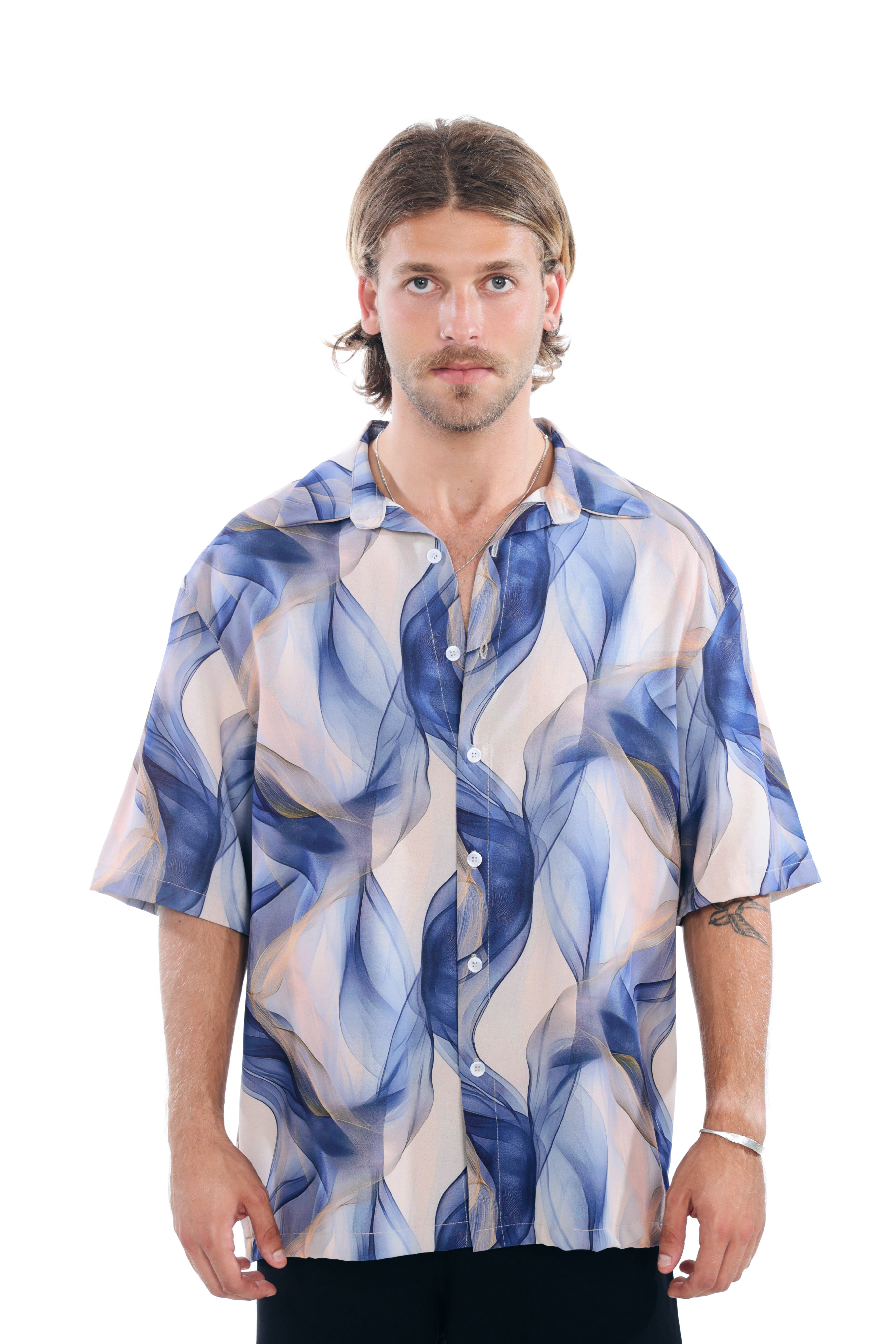 Sunset Oversized Shirt Print