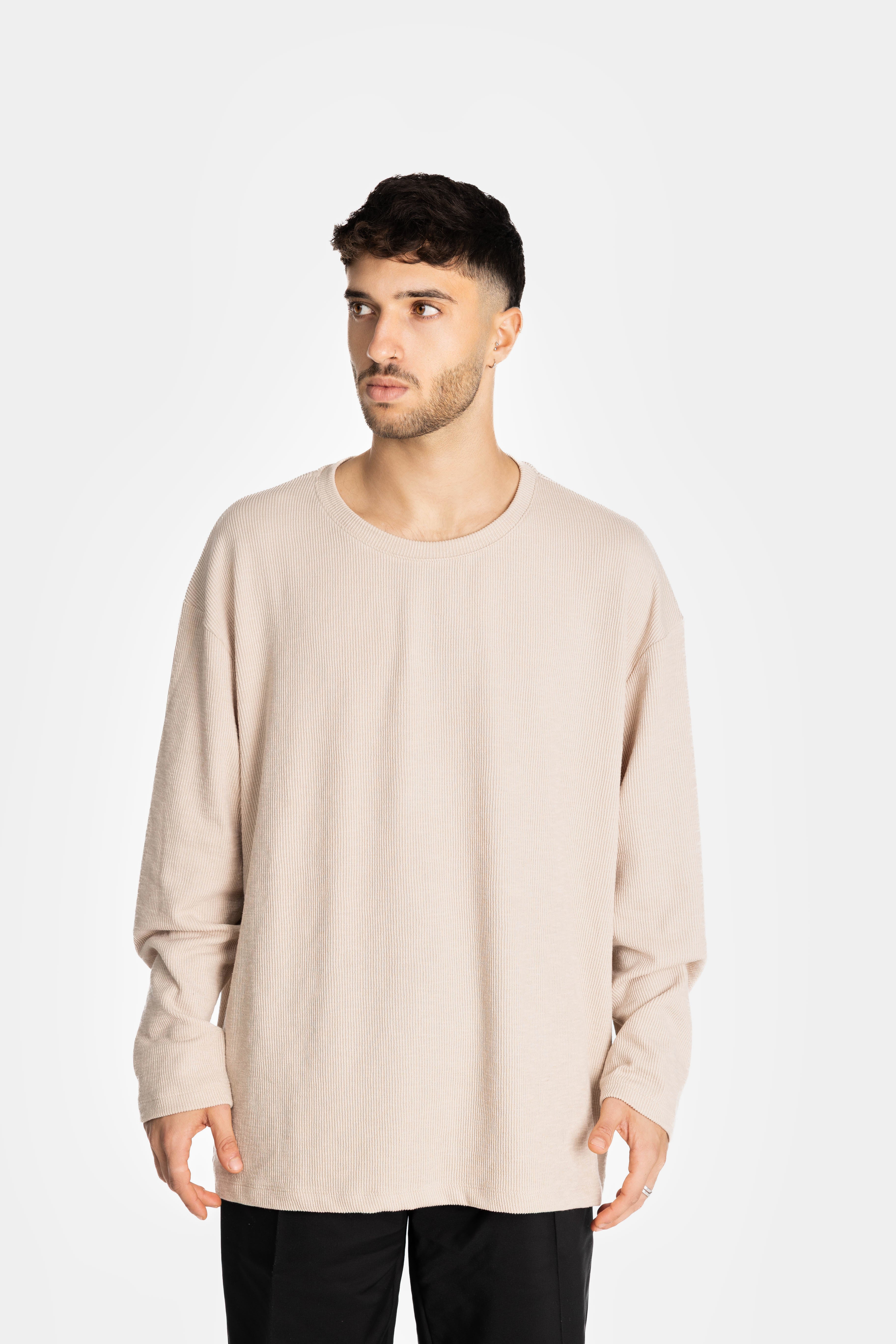 Stone Long Rib Oversized  T