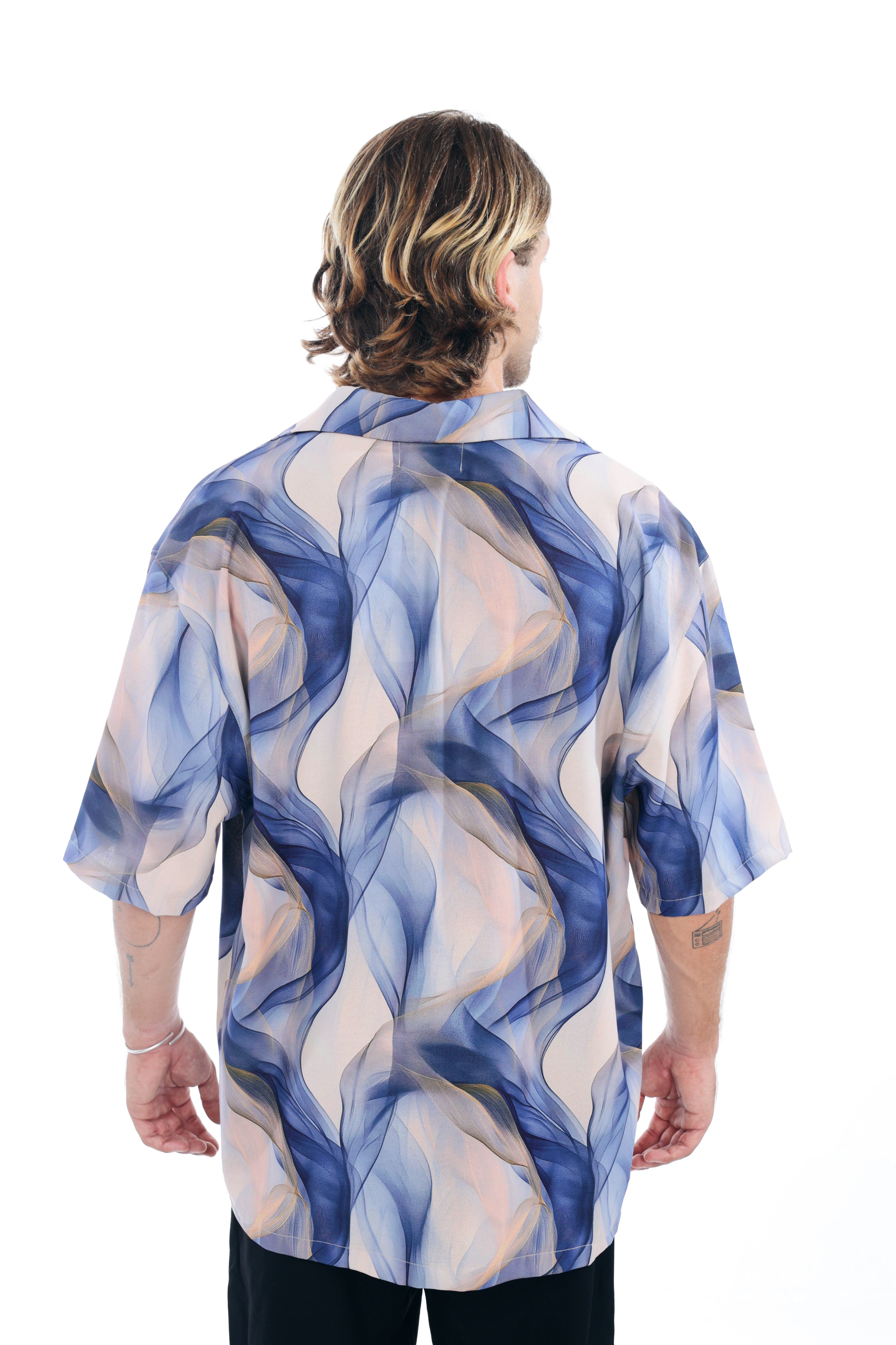 Sunset Oversized Shirt Print