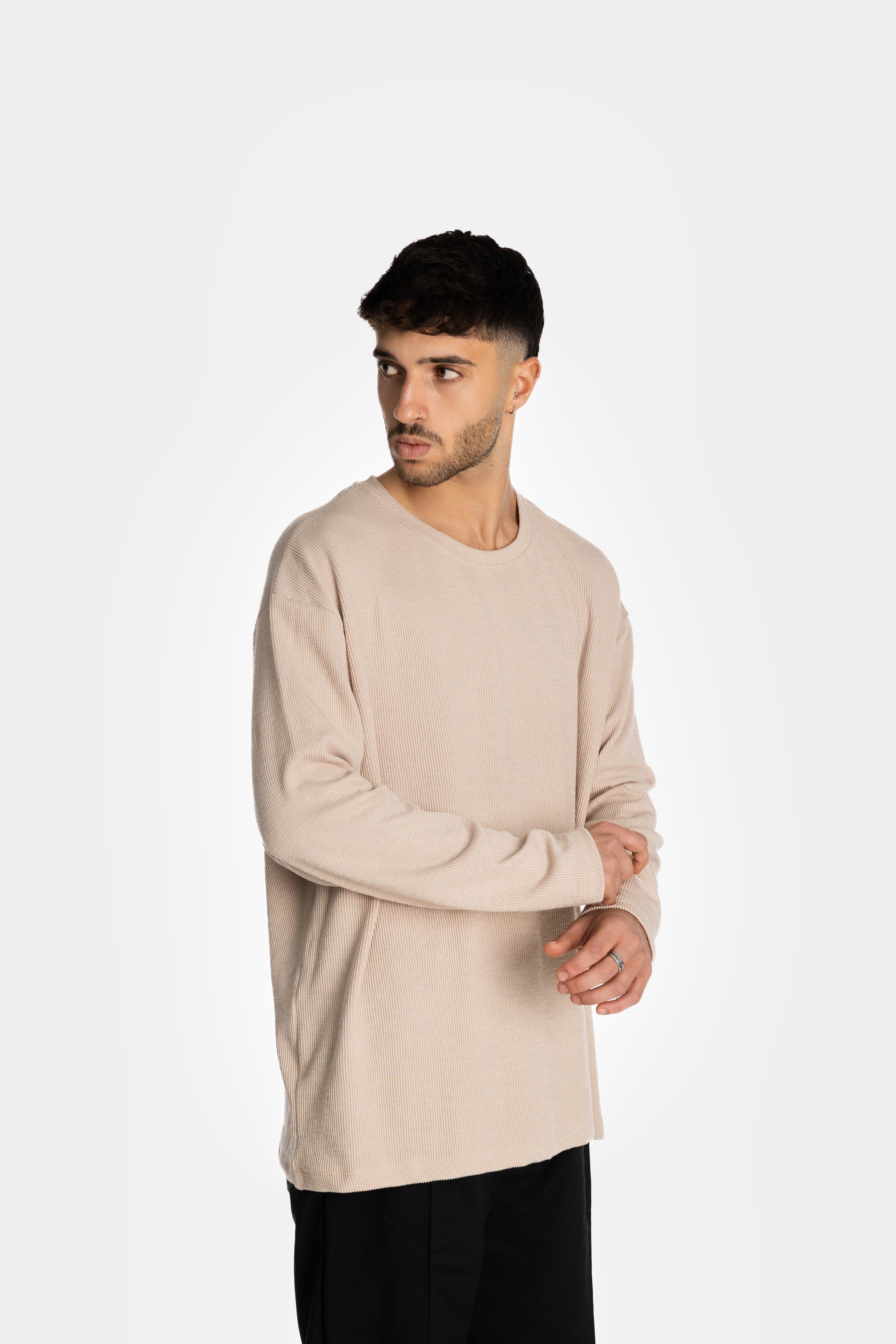 Stone Long Rib Oversized  T