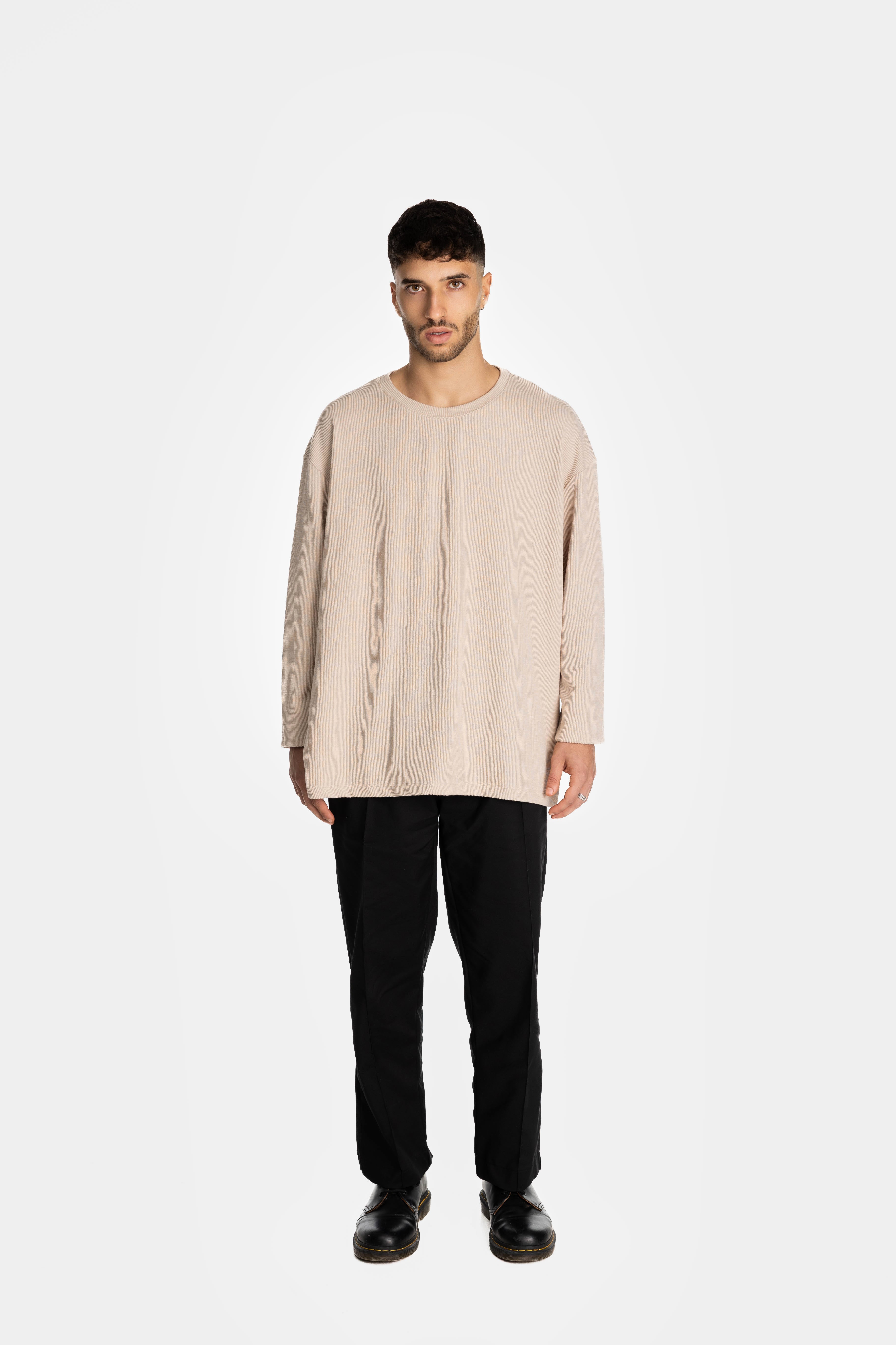Stone Long Rib Oversized  T