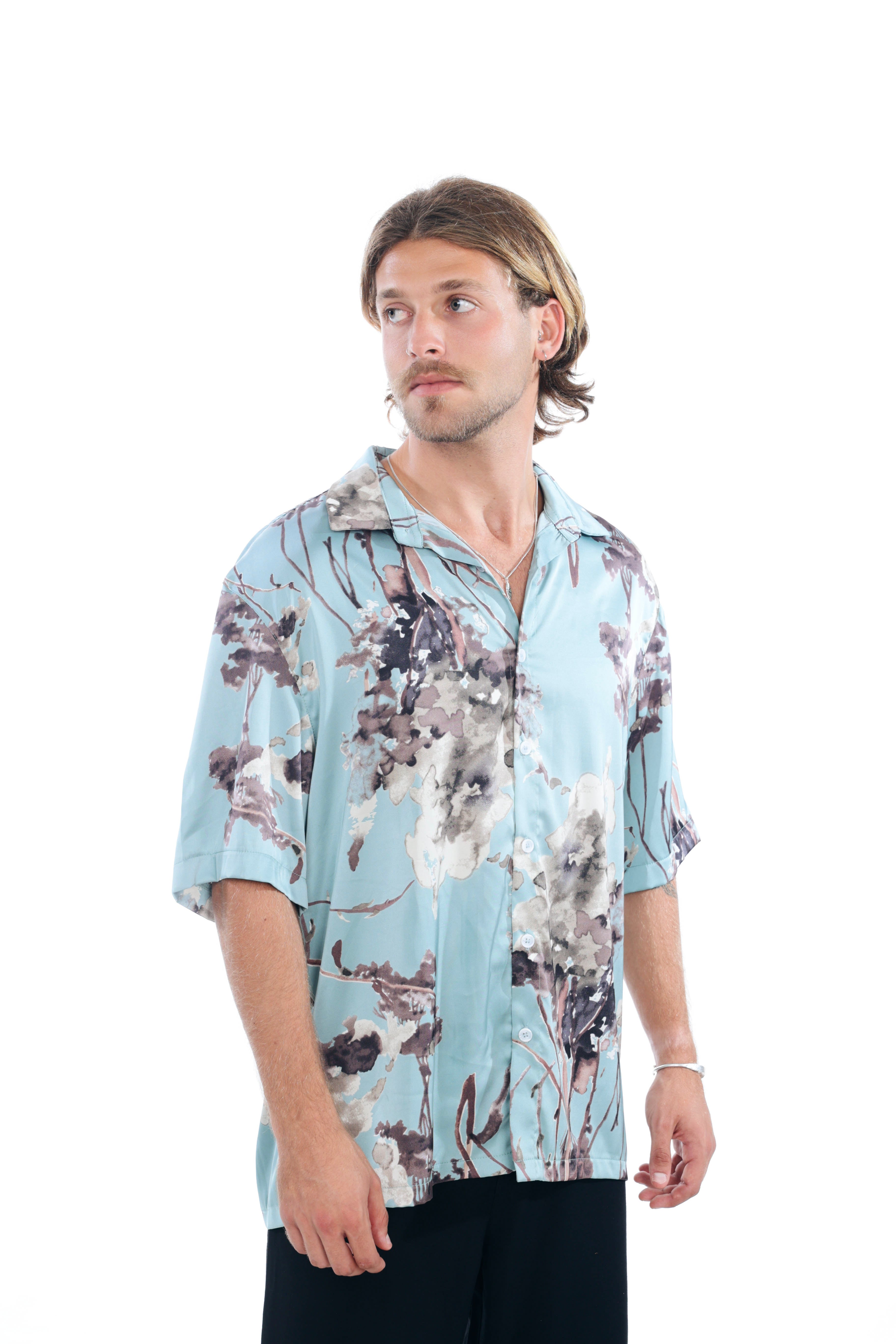 Kyoto Breeze Oversized Shirt Print
