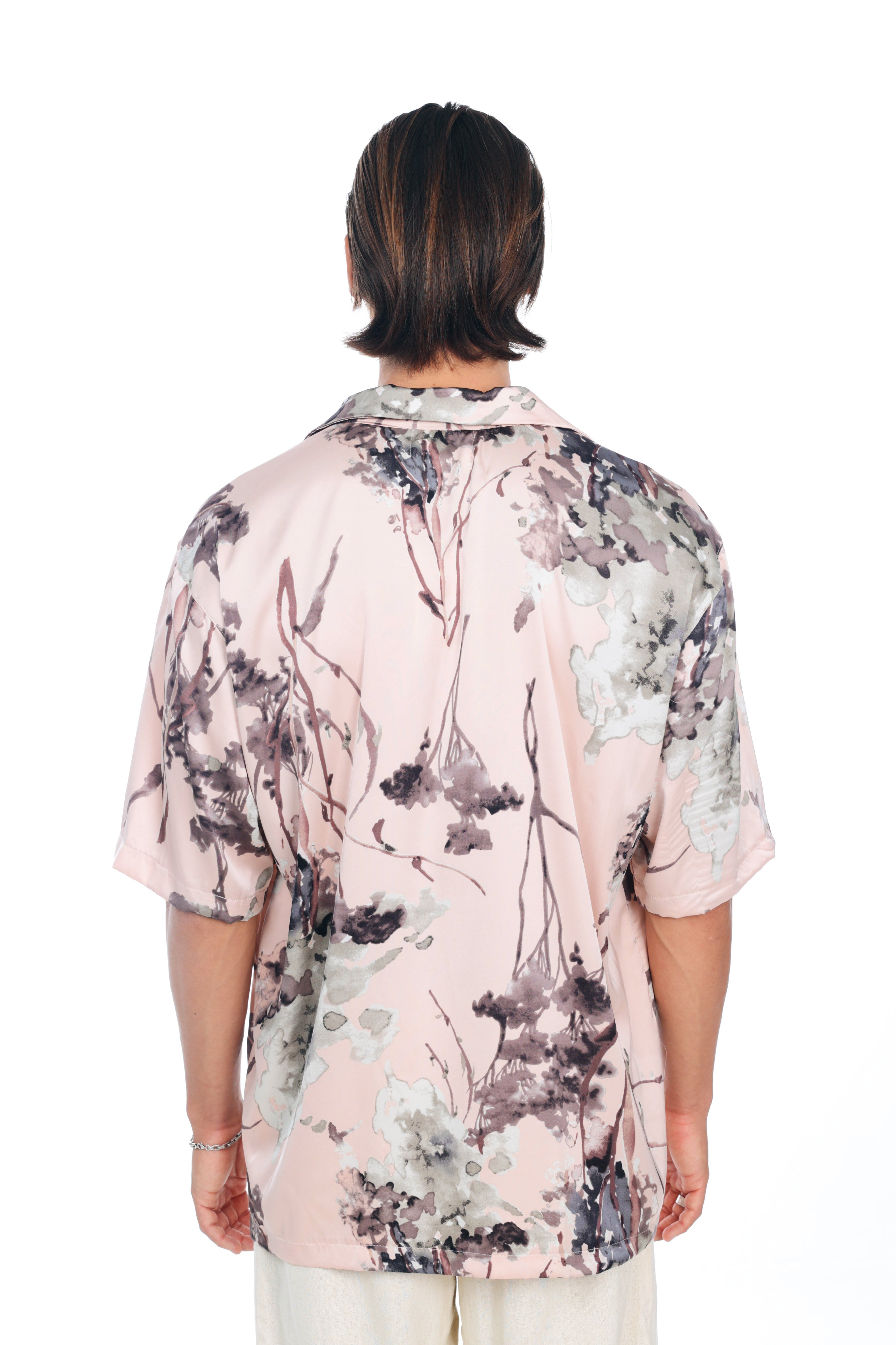 Kyoto Rose Oversized Shirt Print