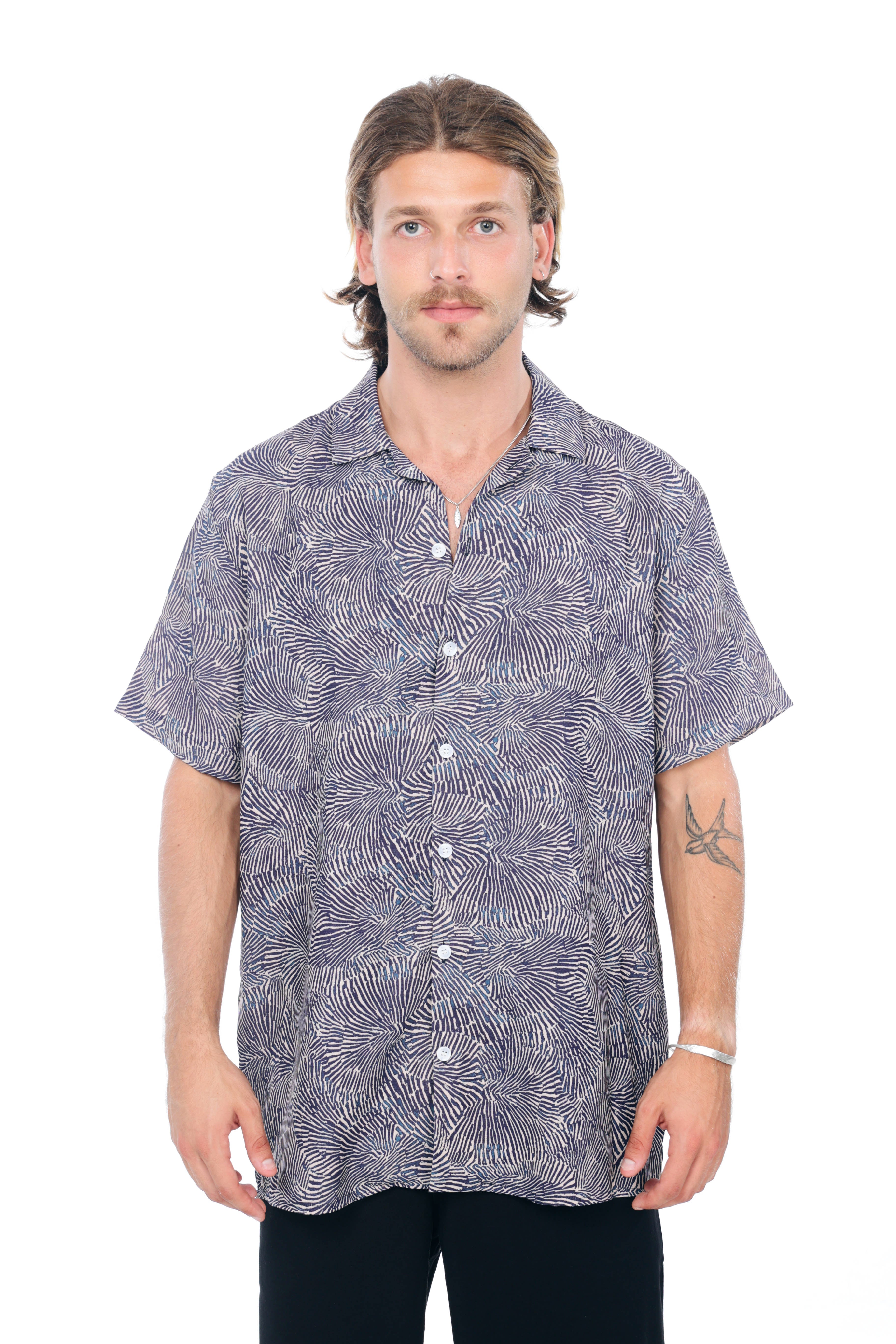 Blue Ocean  Print Shirt