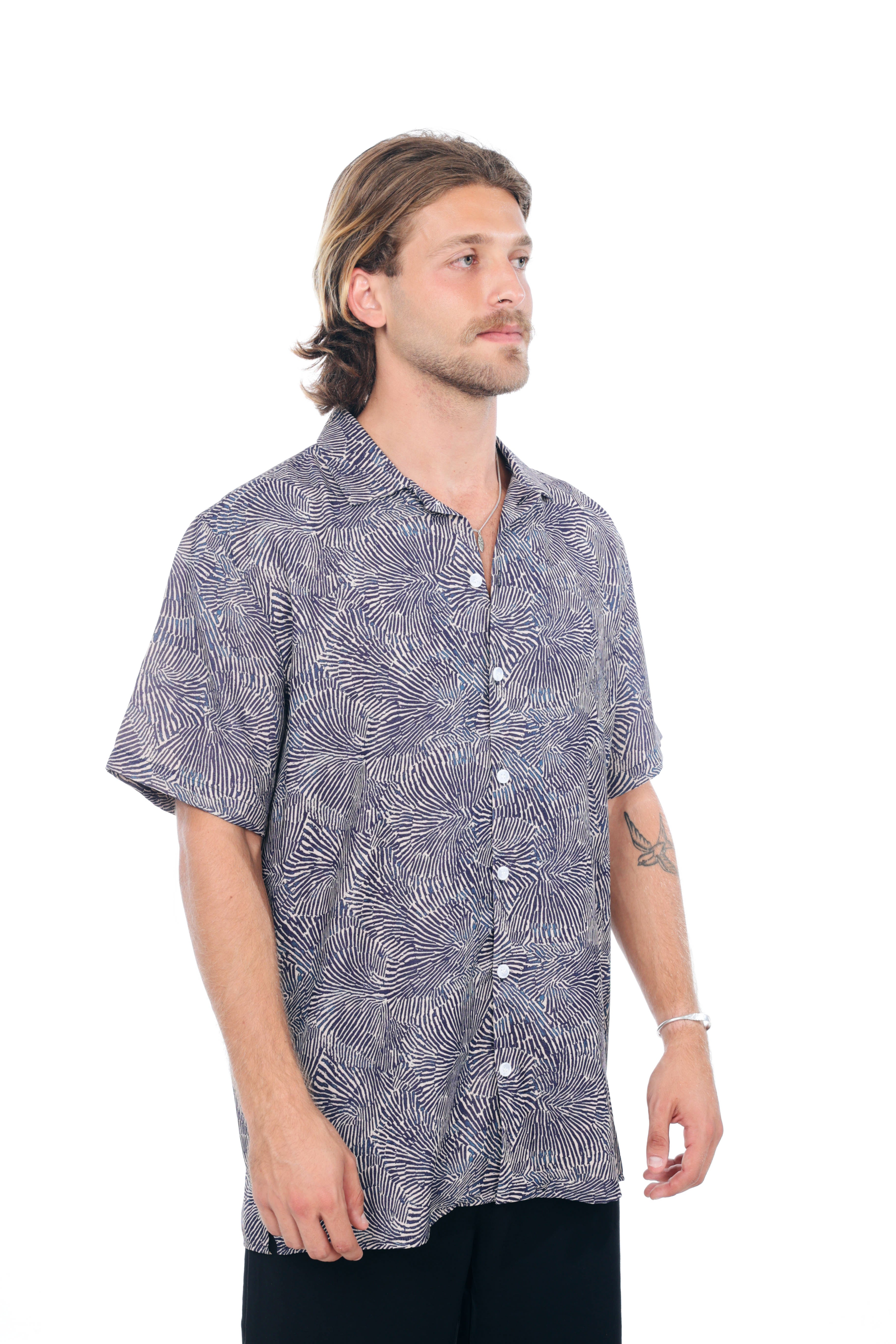 Blue Ocean  Print Shirt