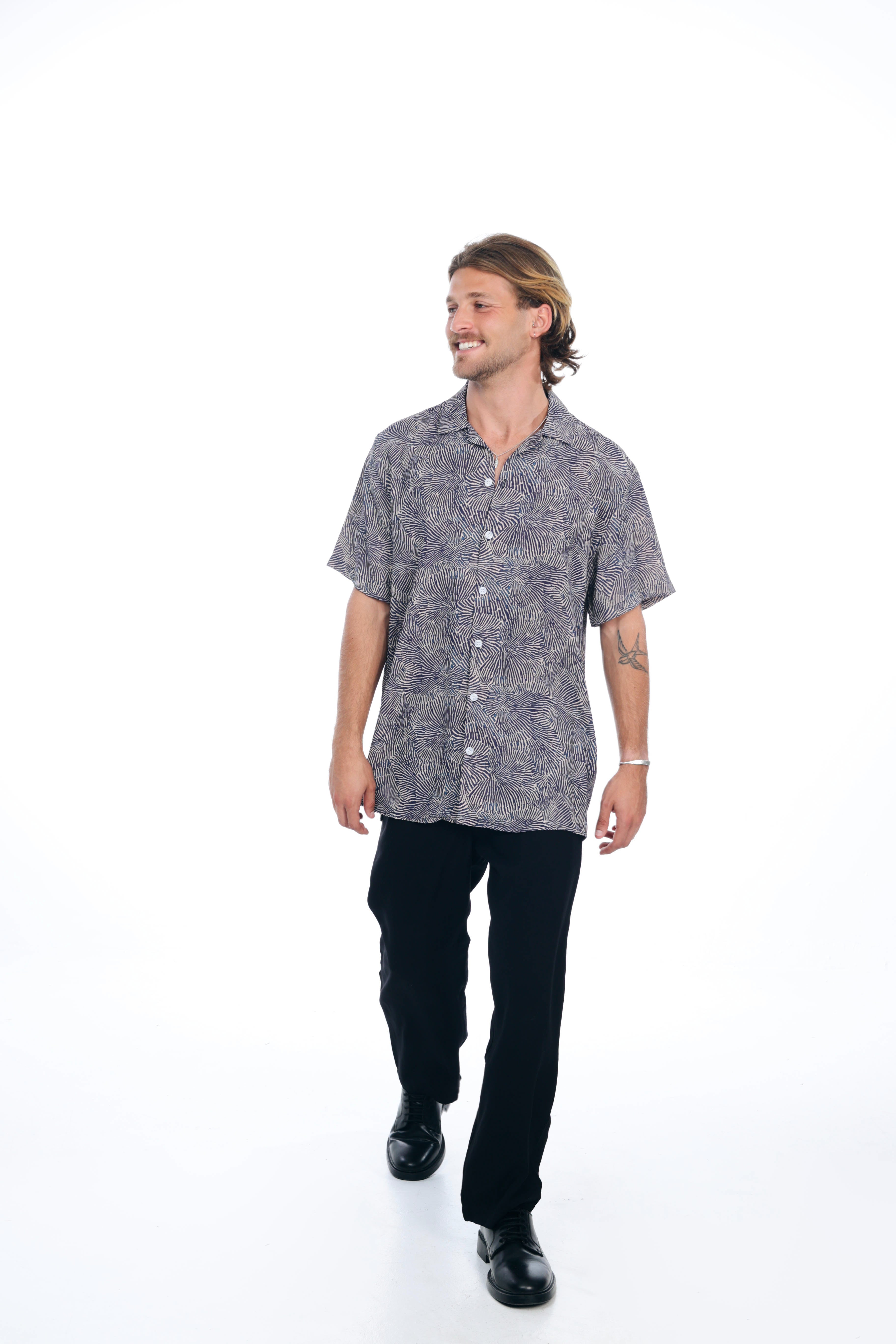 Blue Ocean  Print Shirt