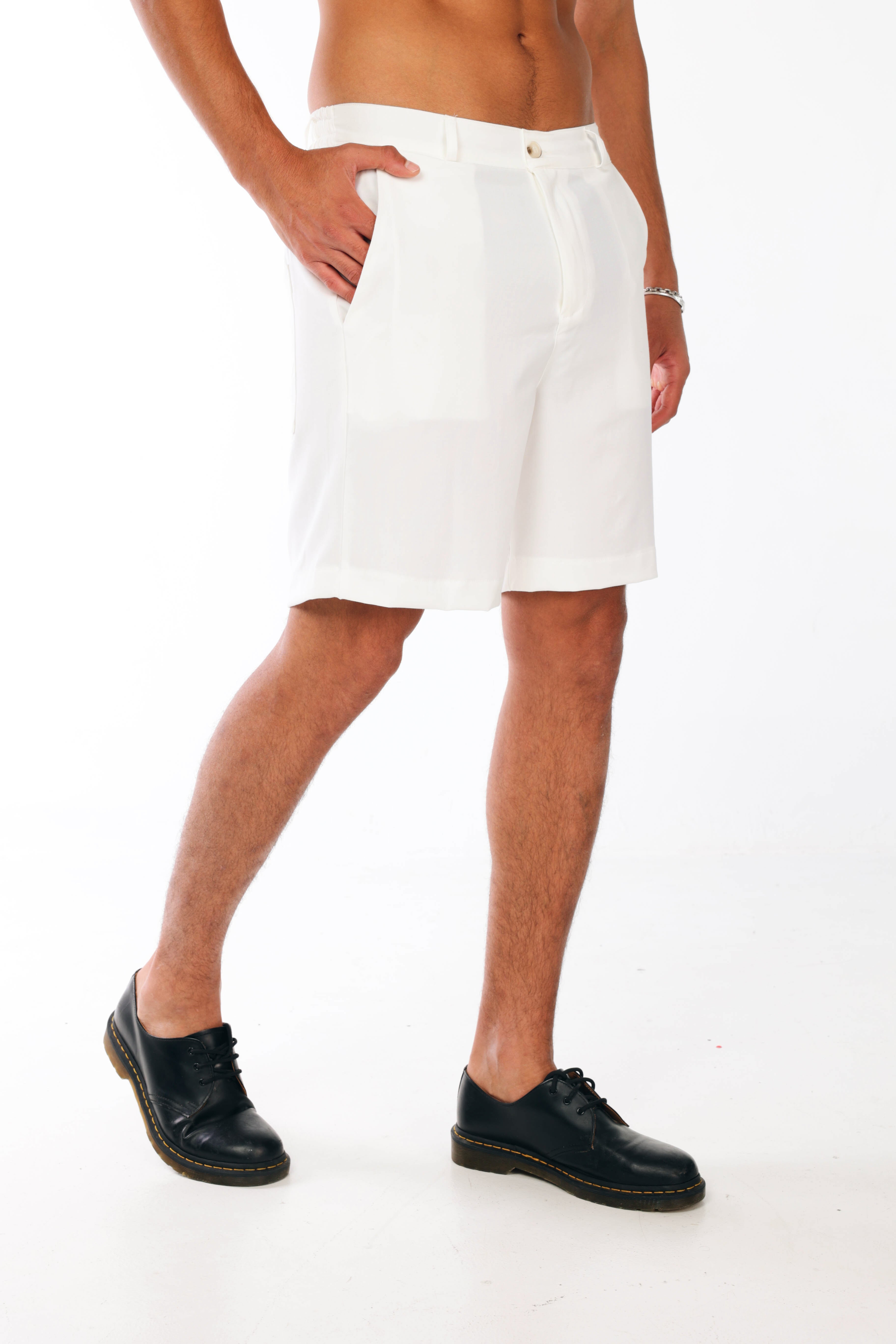 White Elegant Shorts