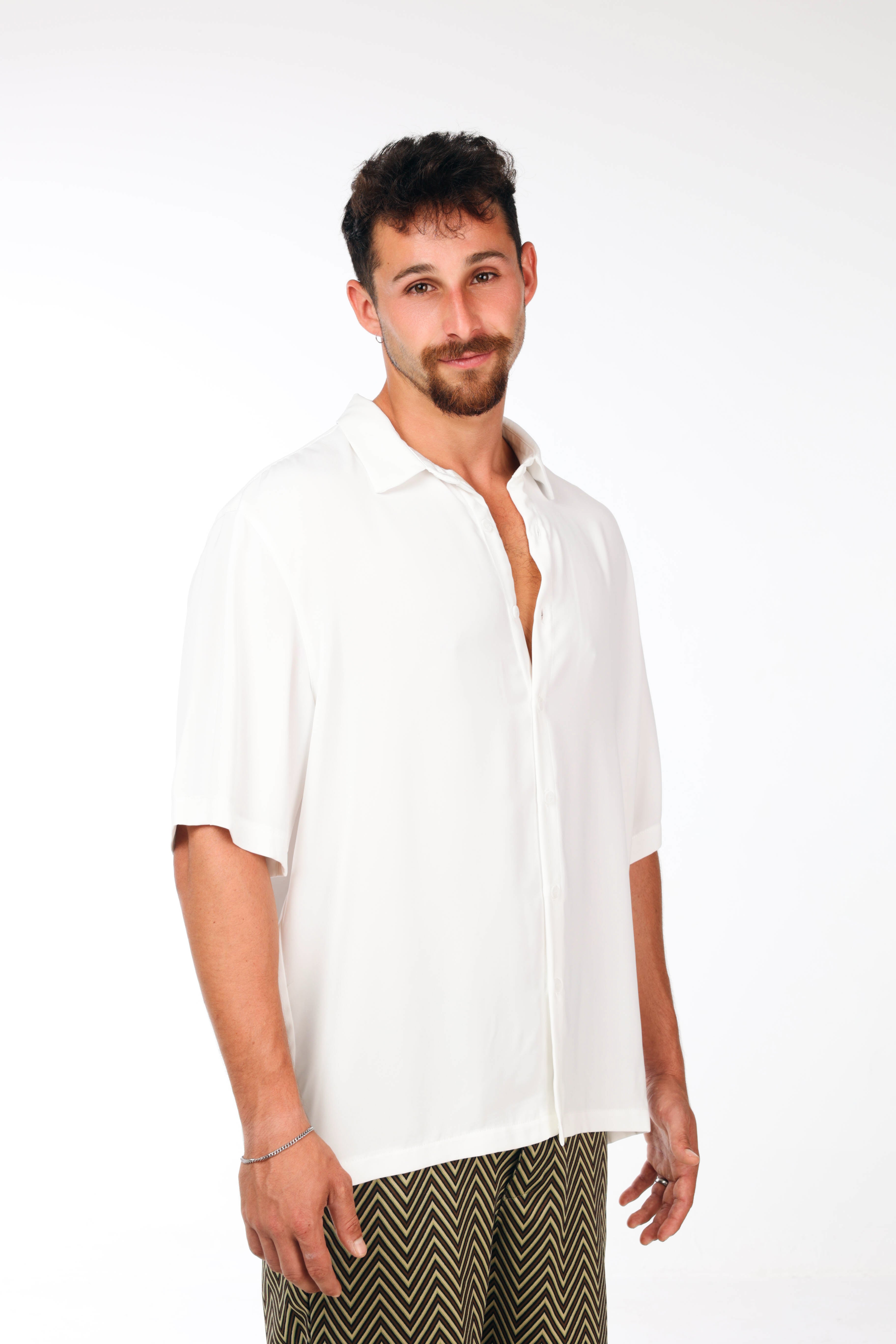 white oversized  shirt