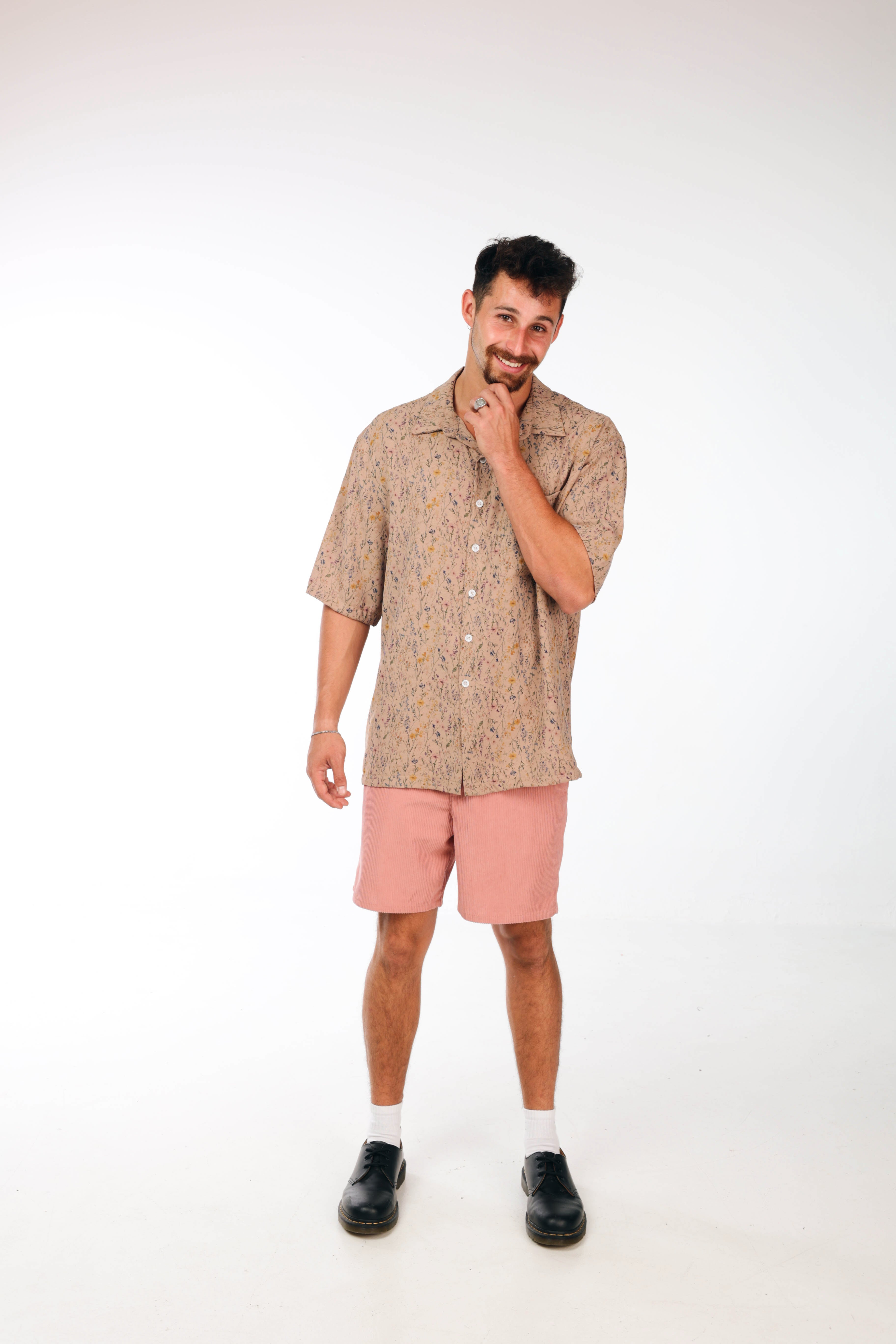 Pink corduroy short