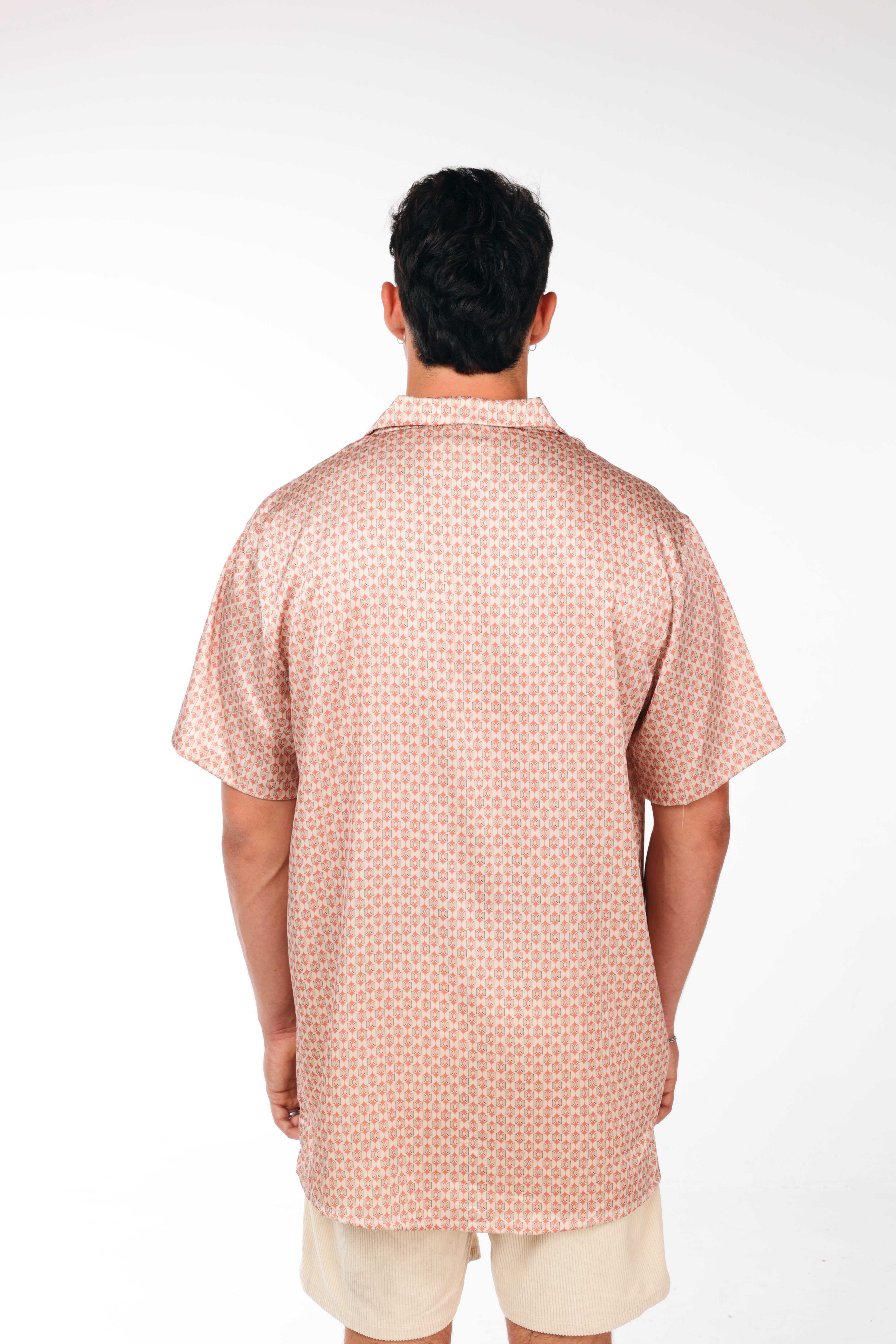 Orange printed shirt