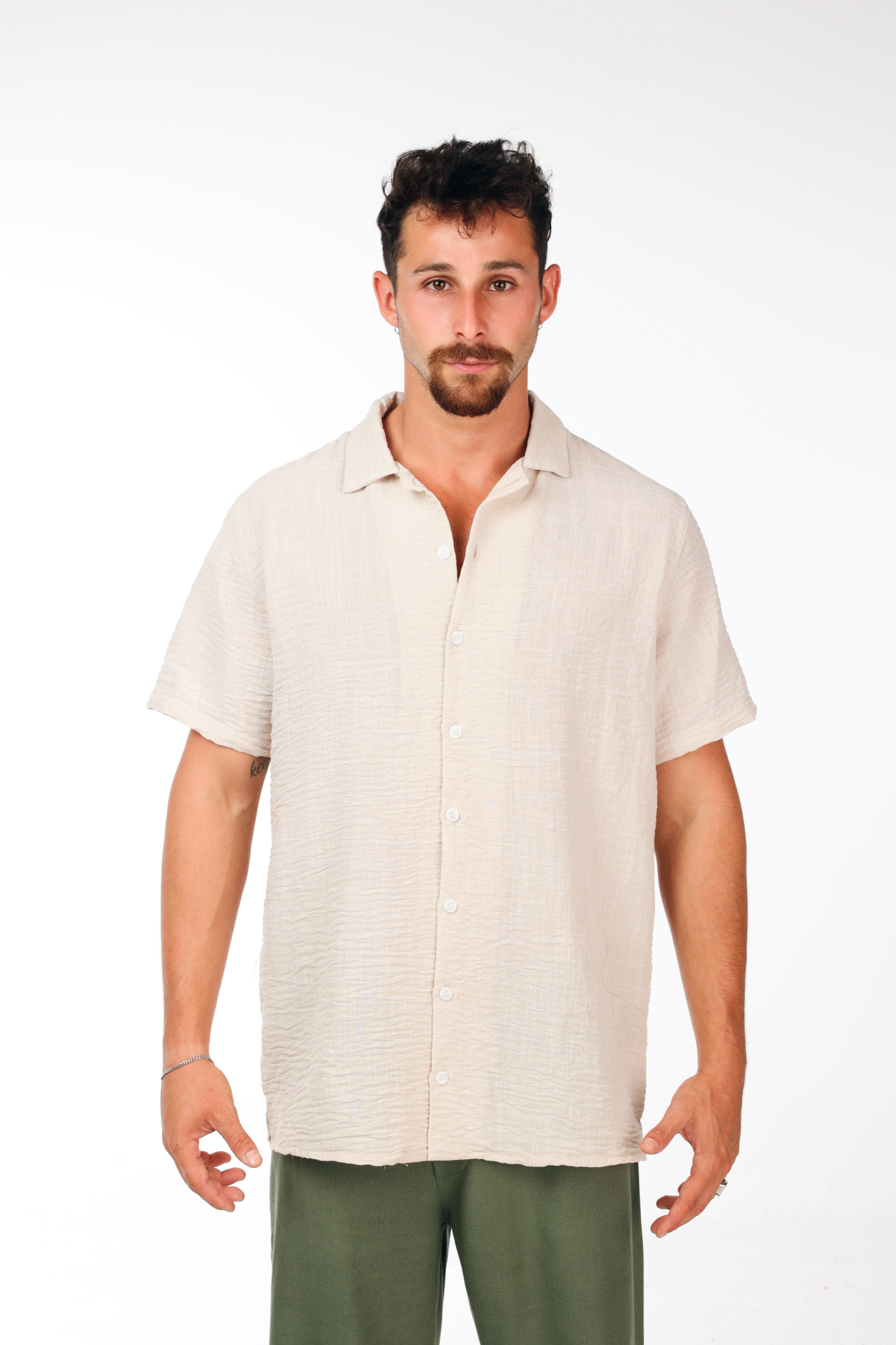Cream Linen shirt