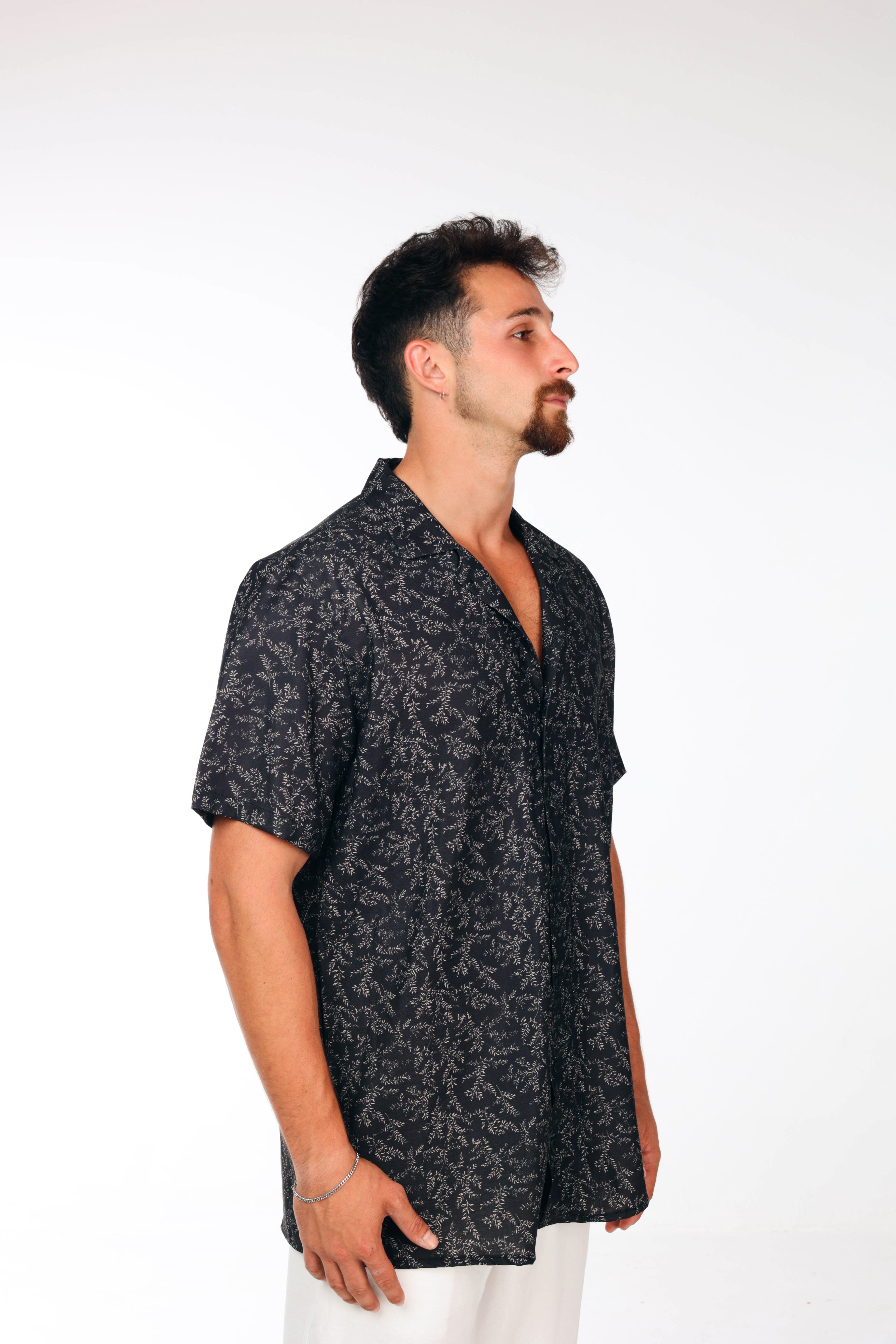 Black printed shirt