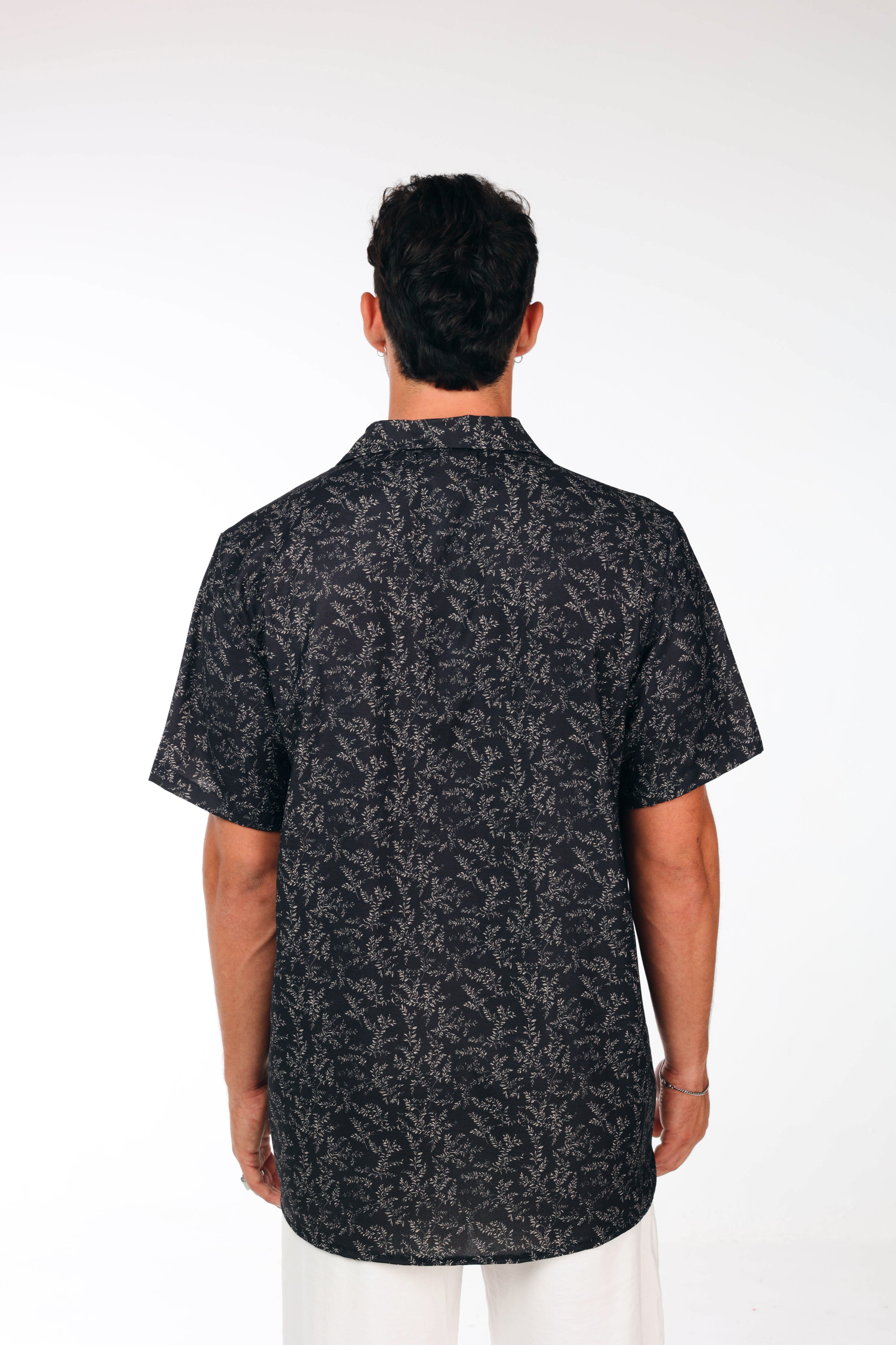 Black printed shirt