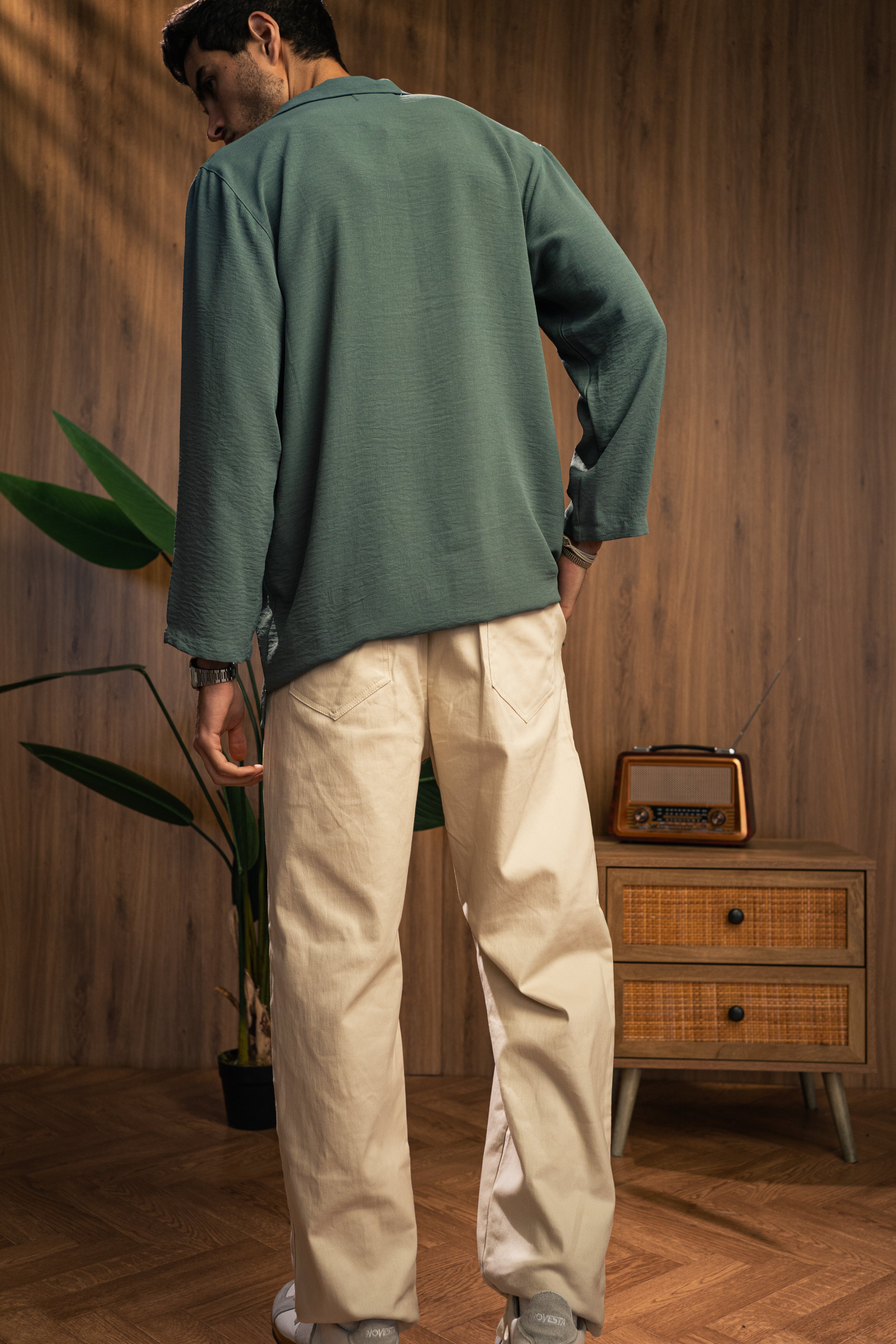 Cream Wide Pants