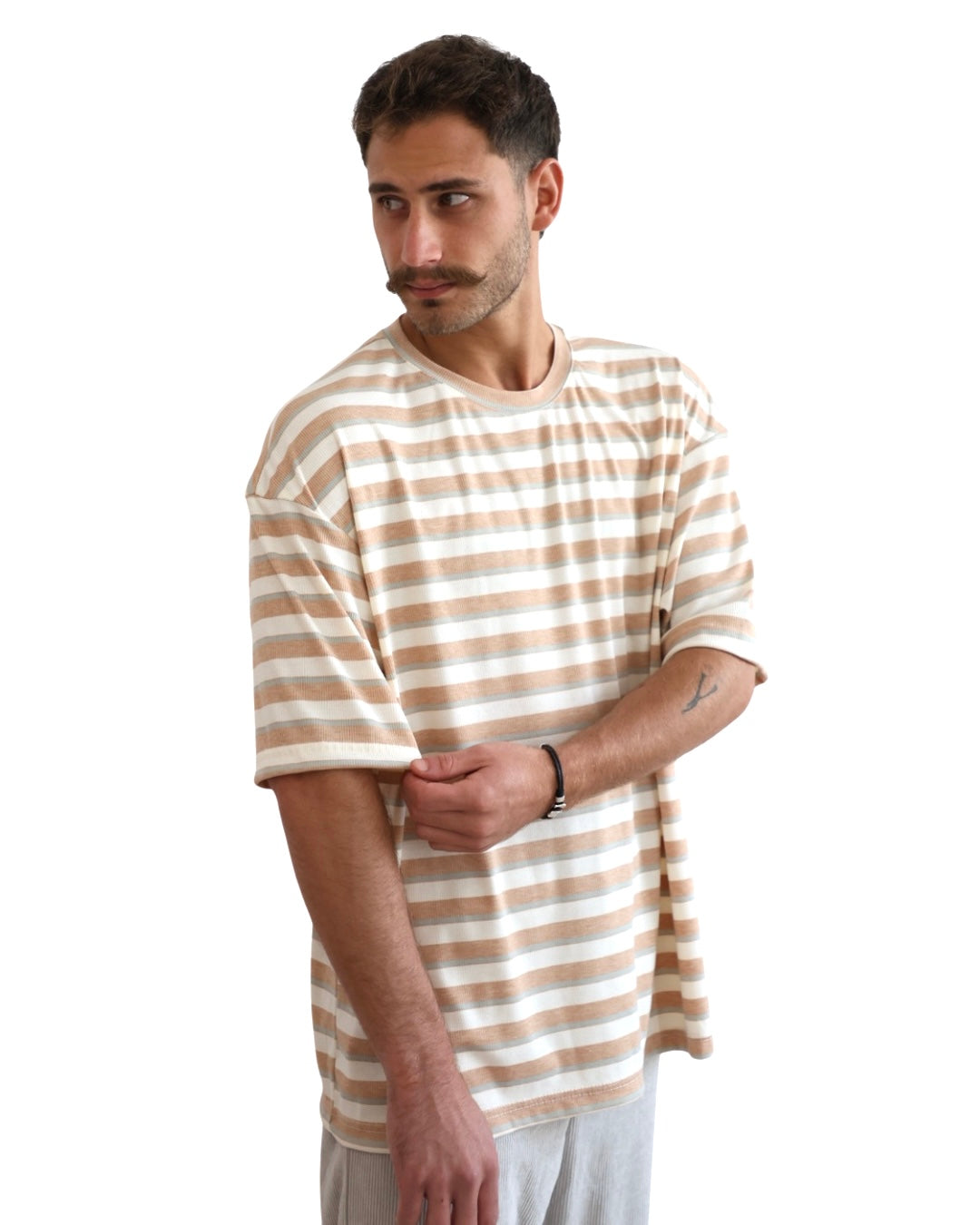 Yellow Stripes Oversized  T