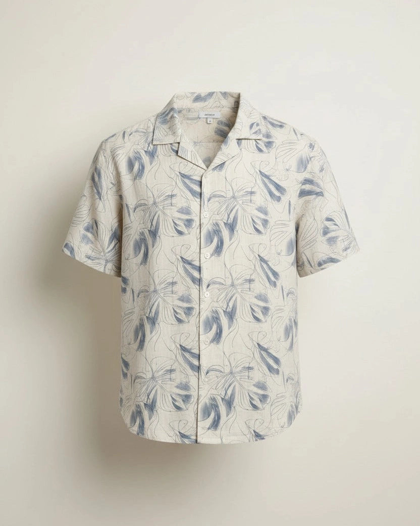 Blue Print Buttoned Shirt