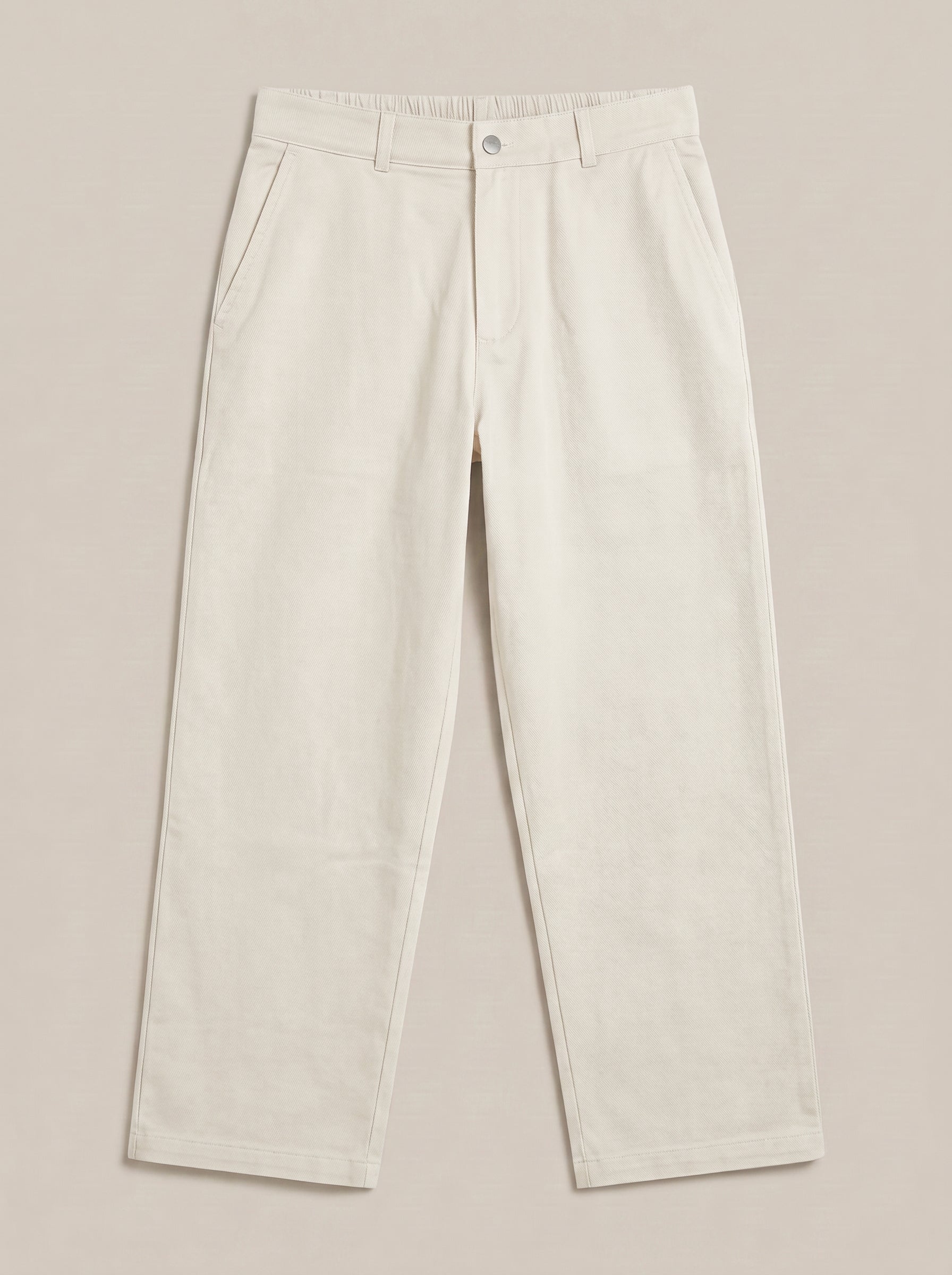 White Daily Straight Fit Pants