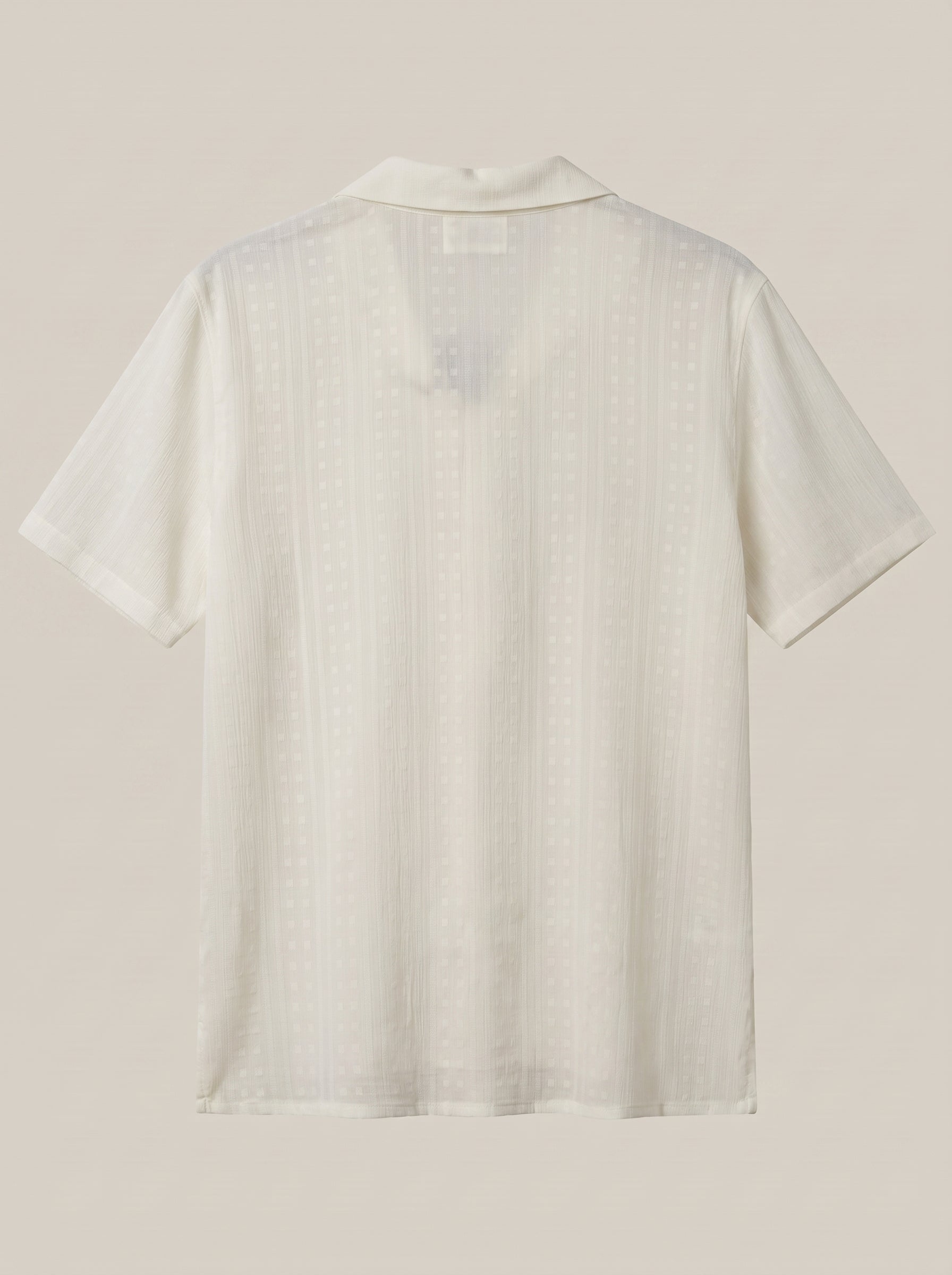 White Jecquard Shirt