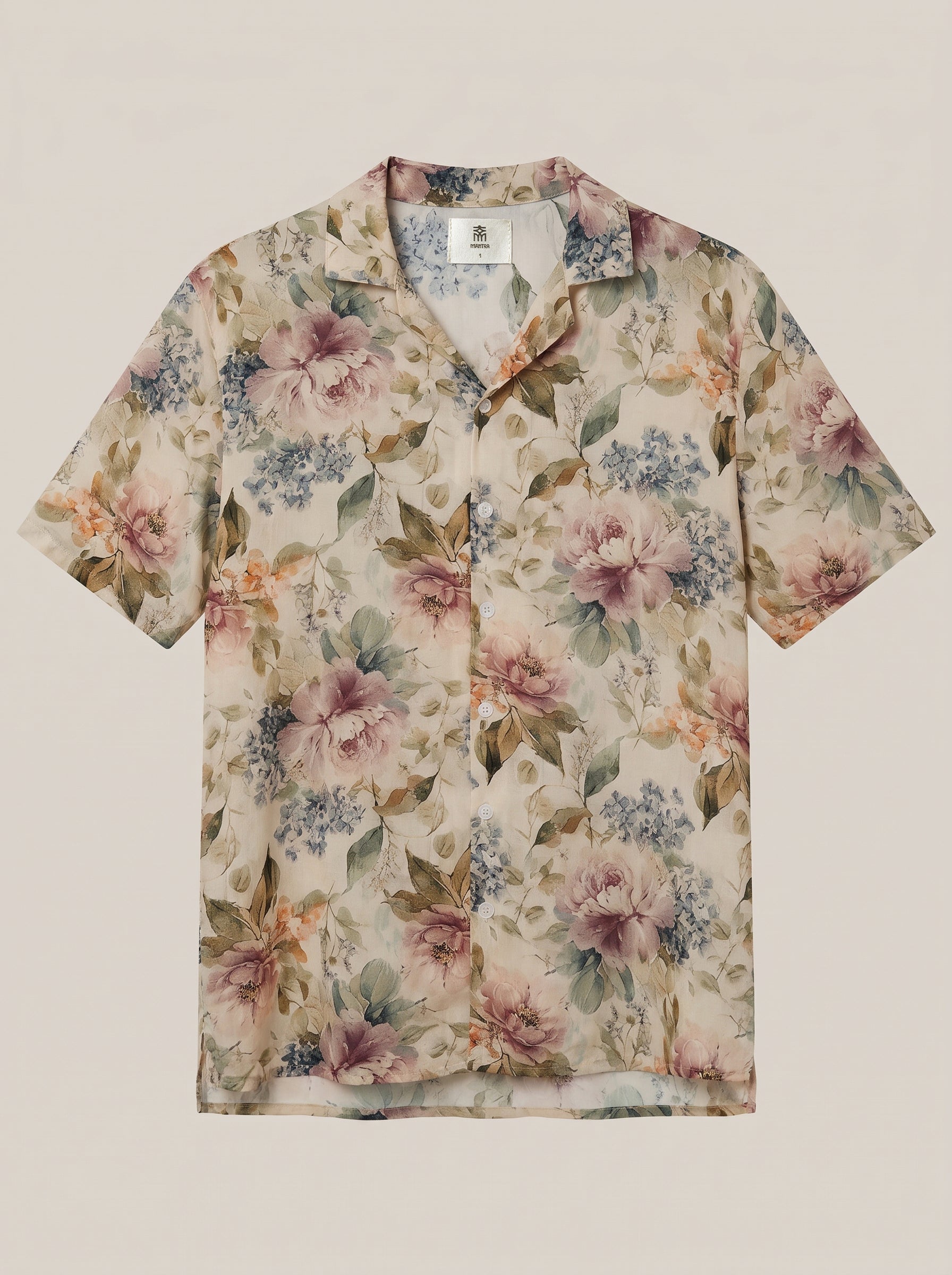 Printed Pink Floral Shirt