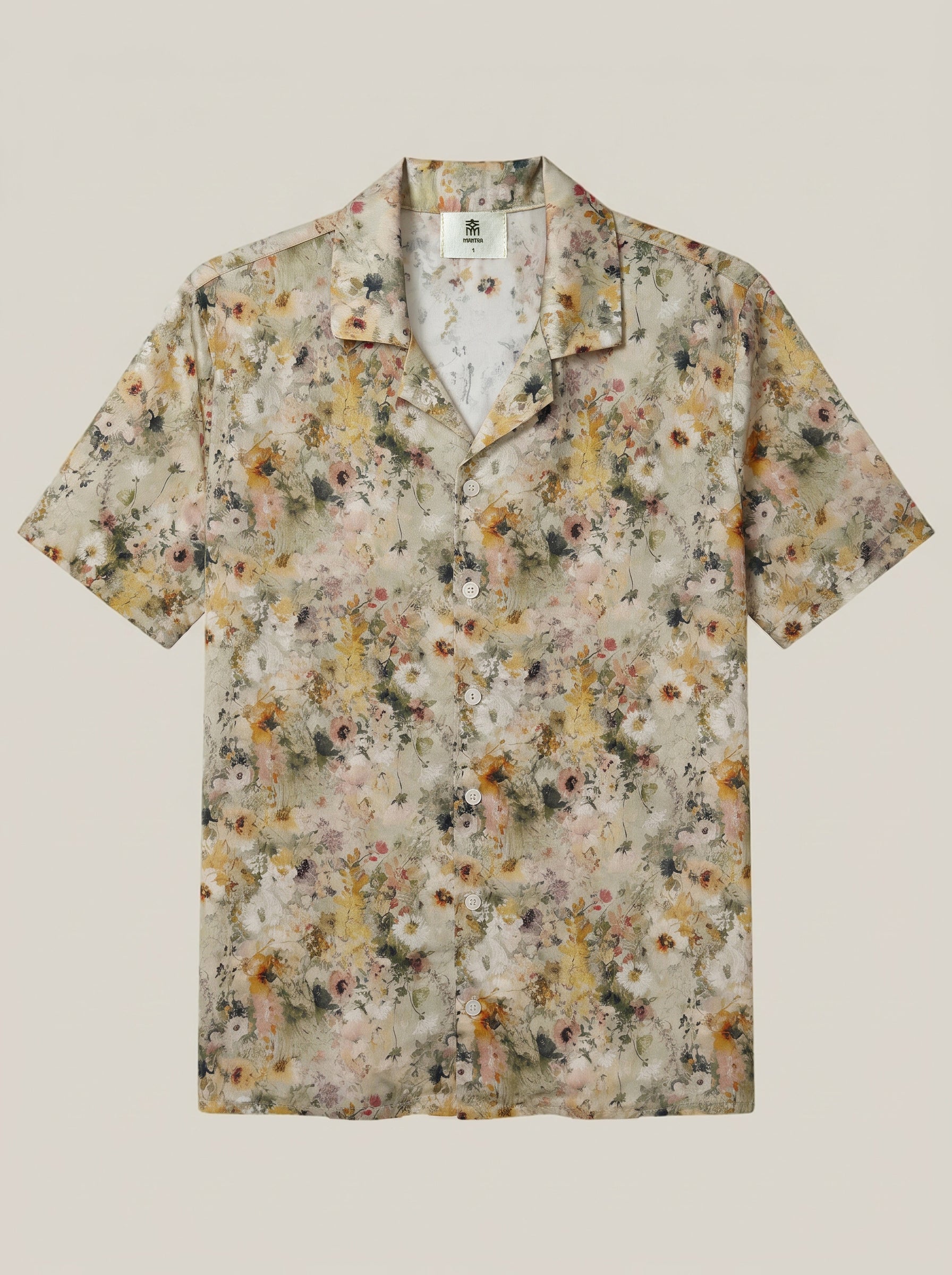 Printed Mustard Floral Shirt