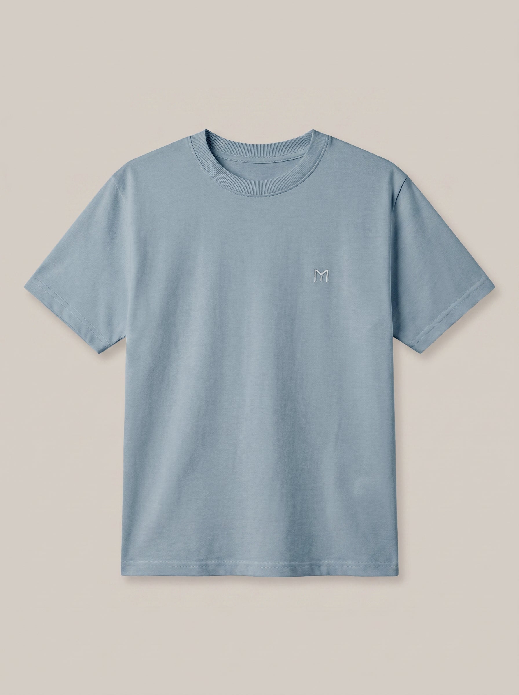 Light Blue Basic Logo t Shirt