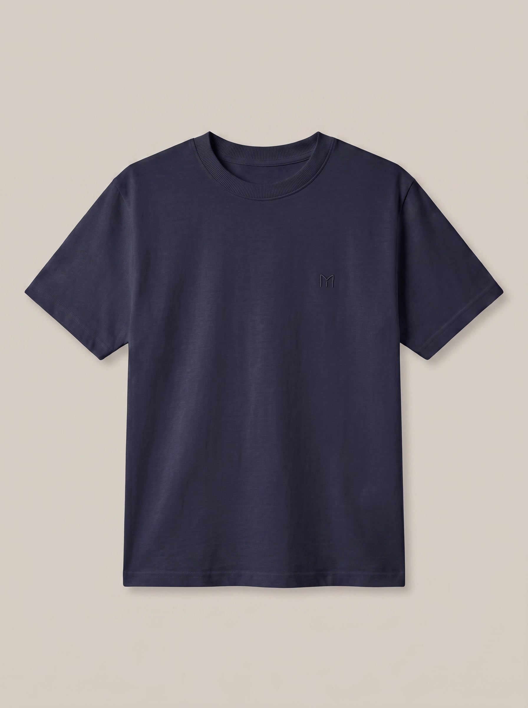 Navy Basic Logo t Shirt