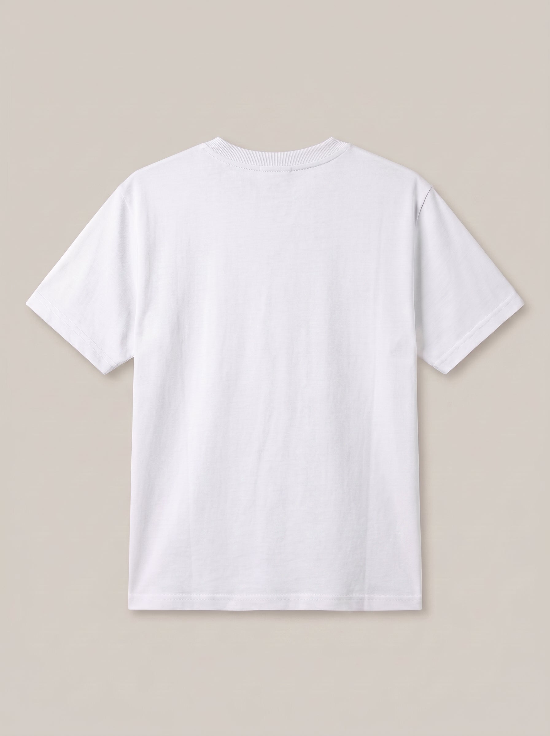 White Basic Logo t Shirt