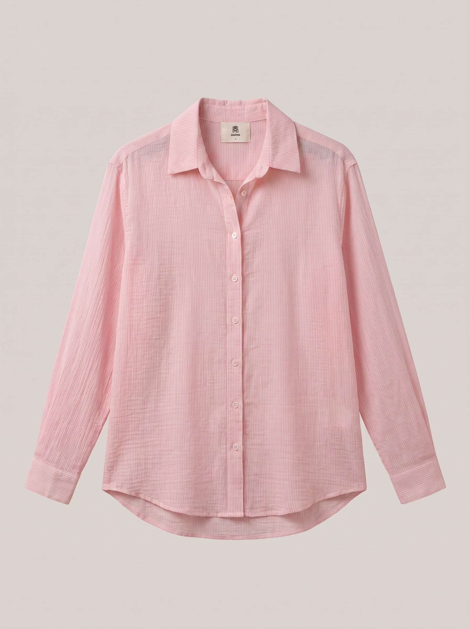 Pink Striped Capri Shirt