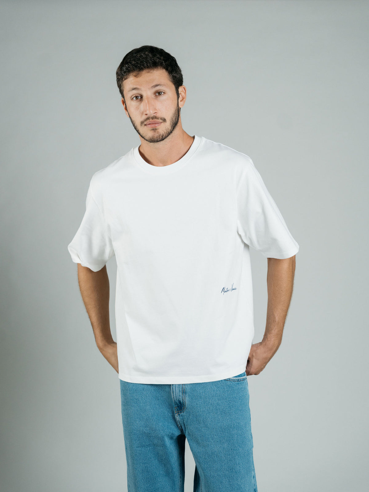 Off White Oversized Printed T-Shirt